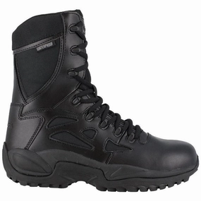 Women's Rapid Response Rb 8 Inch Soft-Toe Waterproof Military Work Boot Black street walkers' sneakers professionals