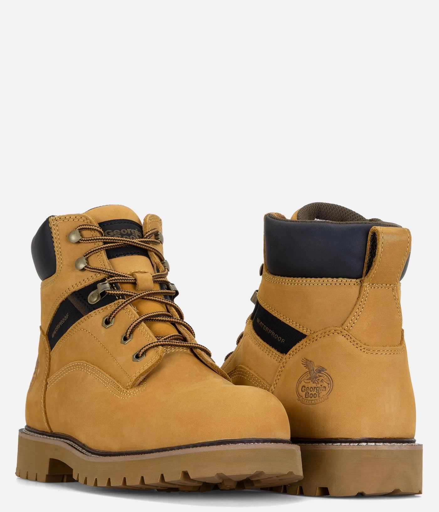 Cushioned Step Winter Walker Smooth Style Georgia Boot Core 37 6" Steel Toe Waterproof Work Boot - Men