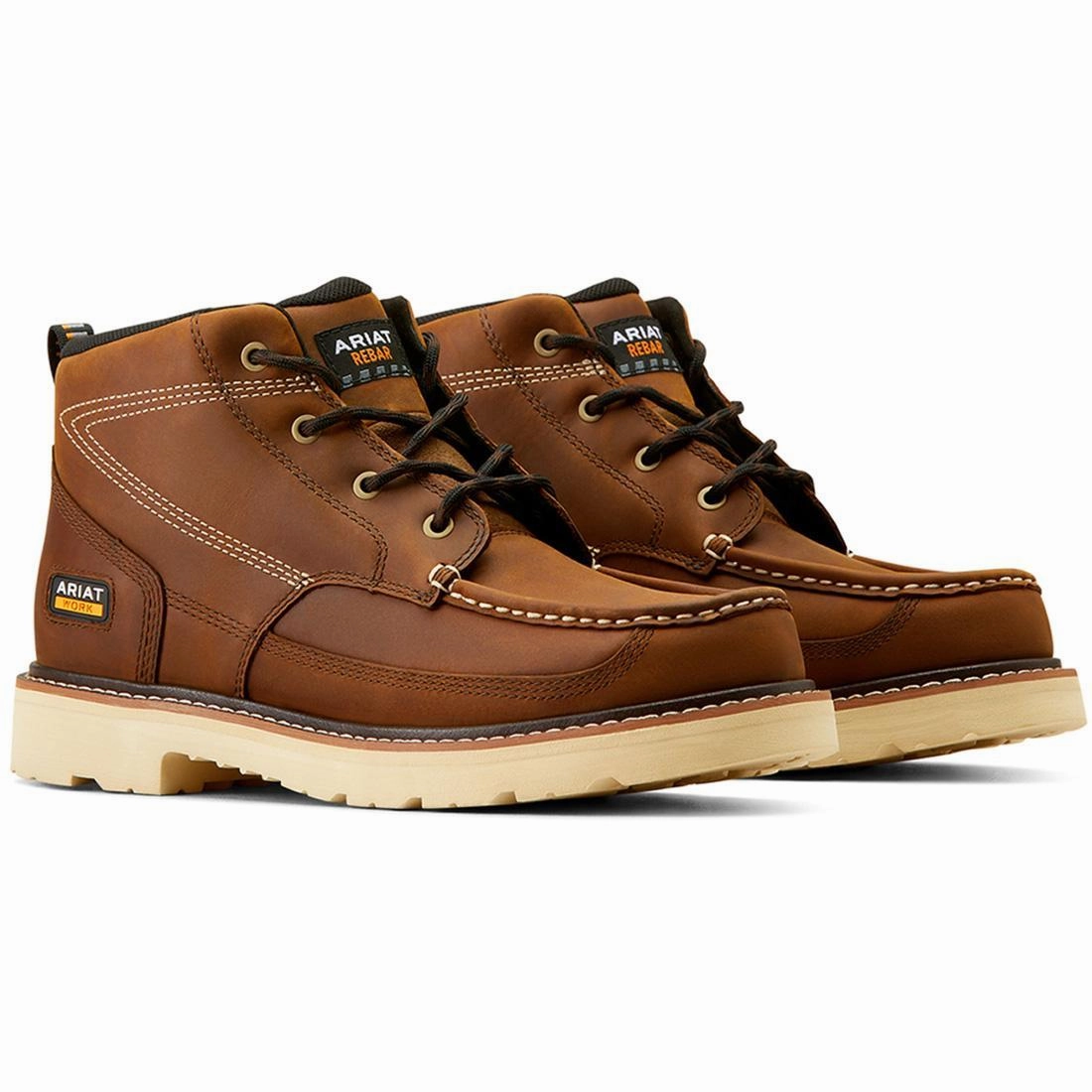 athletes - specific benefits Rebar Lift Soft-Toe Chukka Boot Distressed Brown