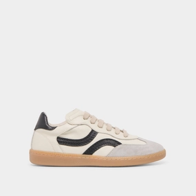 Fresh Design Night Fun REBEL SNEAKERS WHITE BLACK LEATHER