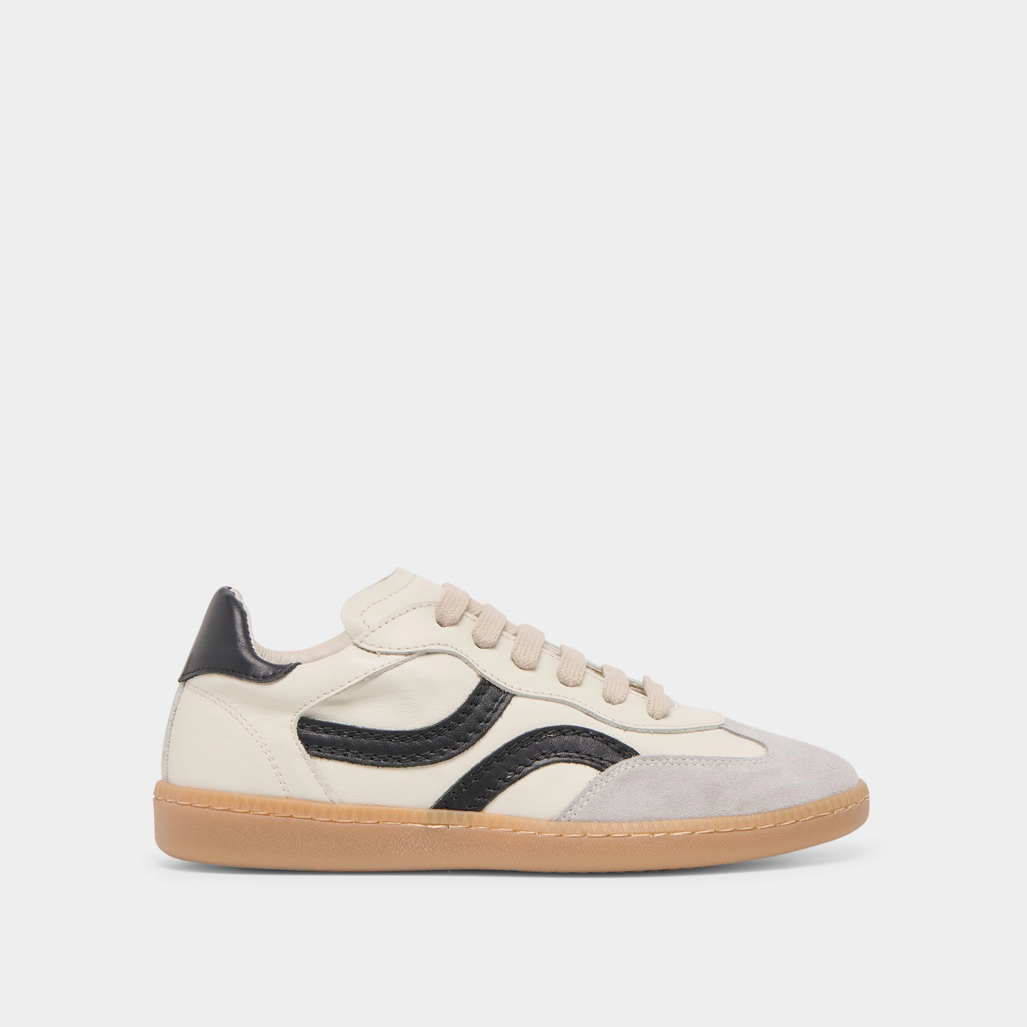 Fresh Design Night Fun REBEL SNEAKERS WHITE BLACK LEATHER