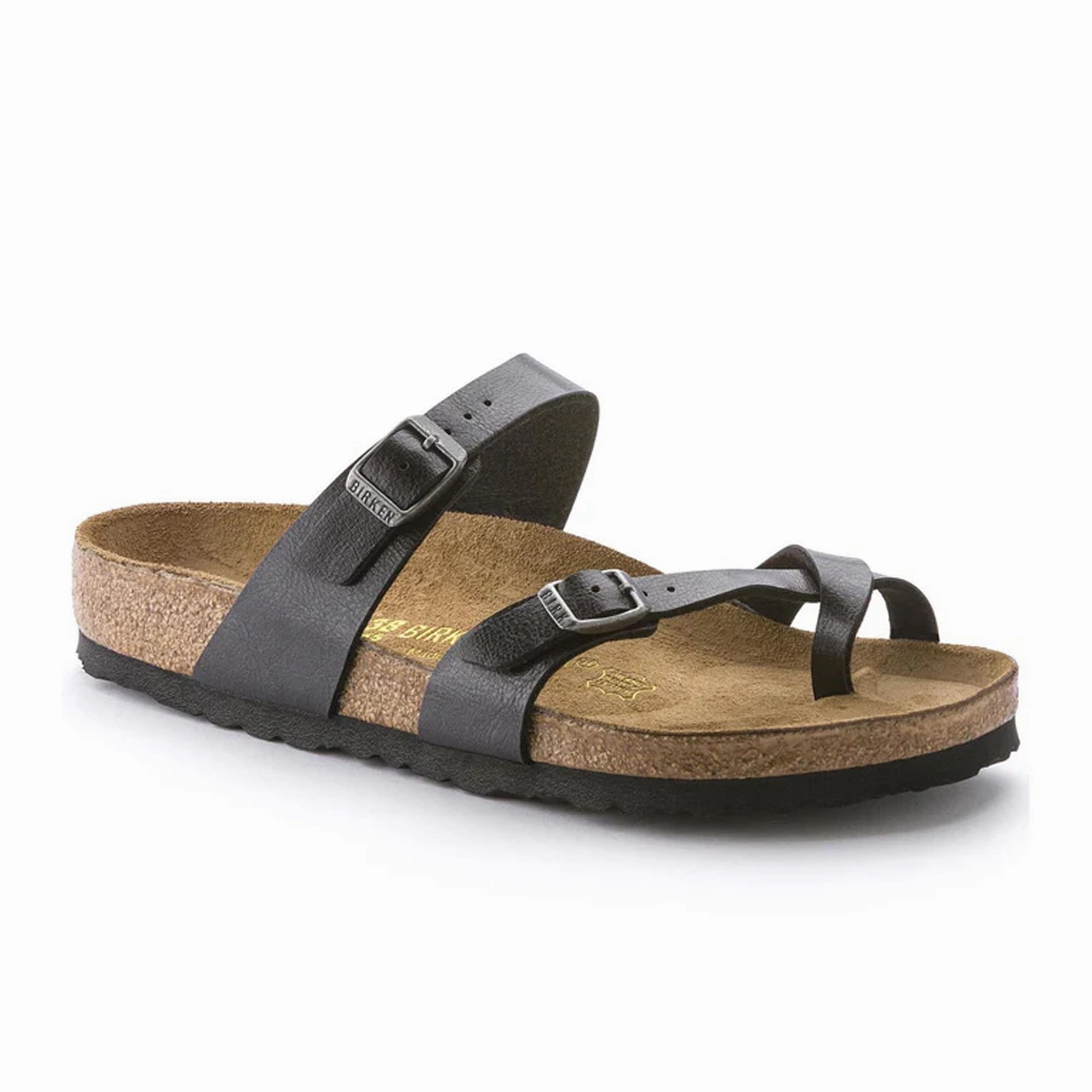 Comfy Travel Flats Birkenstock Mayari Sandal (Women) - Graceful Licorice Birko-Flor