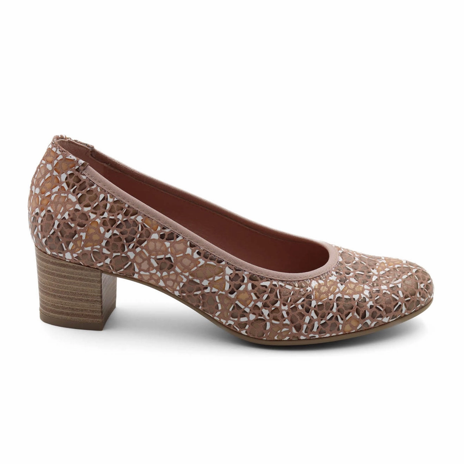 Cushioned Midsole Dorking Geminis D8469 Pump (Women) - Taupe Print