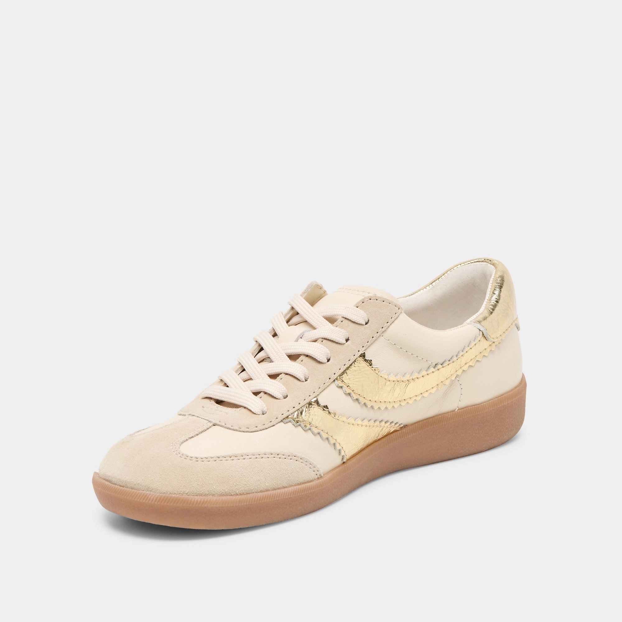 MERIT SNEAKERS WHITE GOLD LEATHER All-day Comfort