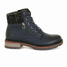 Wanderlust Amy Ankle Boot (Women) - Navy Thermal Insulation Thermal Core Stylish Explorer