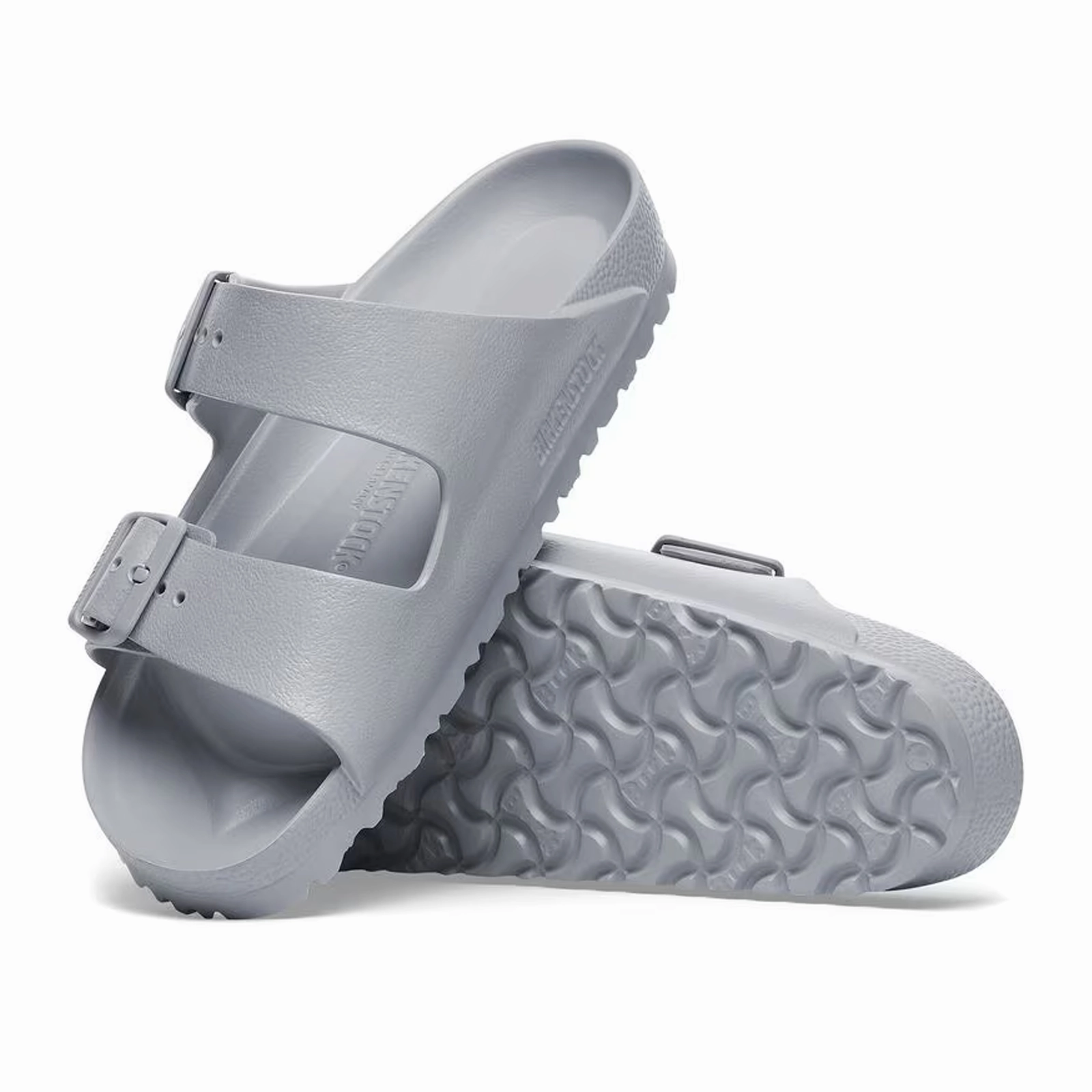 Birkenstock Arizona EVA Slide Sandal (Men) - Stone Coin Standing Comfort Step Easy