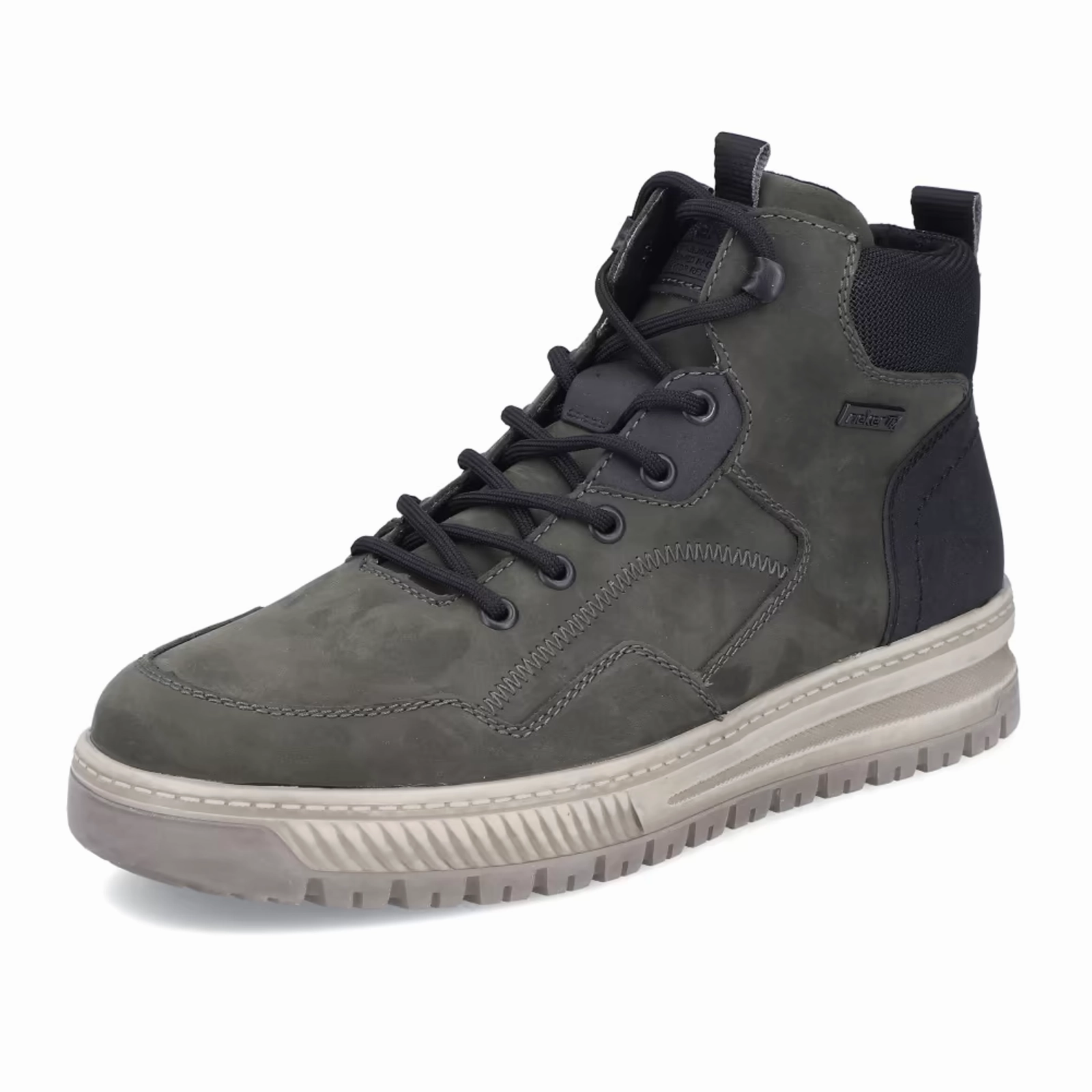 Rieker 38554 Ralf Sneaker Boot (Men) - Moor/Schwarz/Schwarz Sporty Look