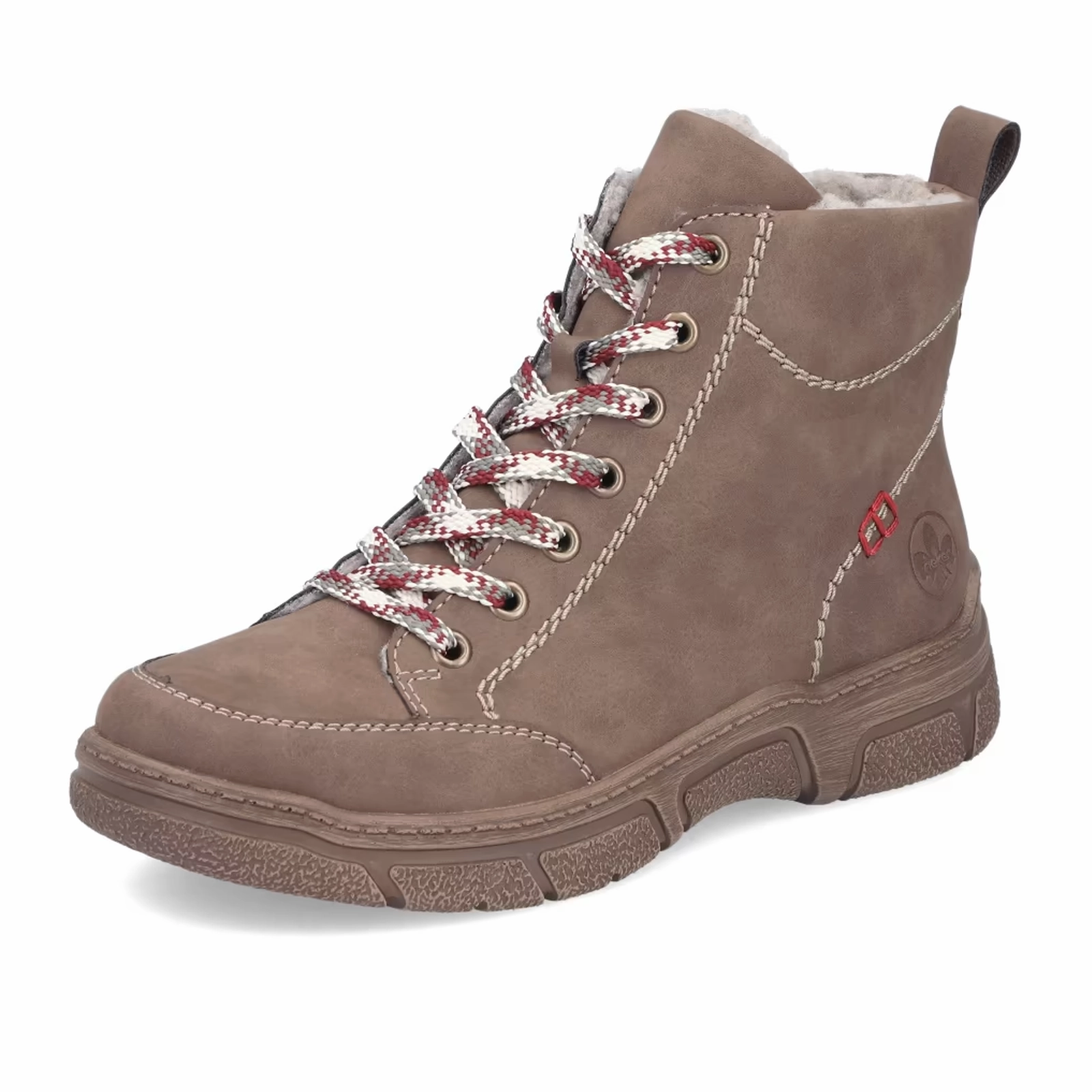 Rieker Debi 72320-24 Boot (Women) - Wood/Morelia Feather Light Work Commute Flexible TPU Shank