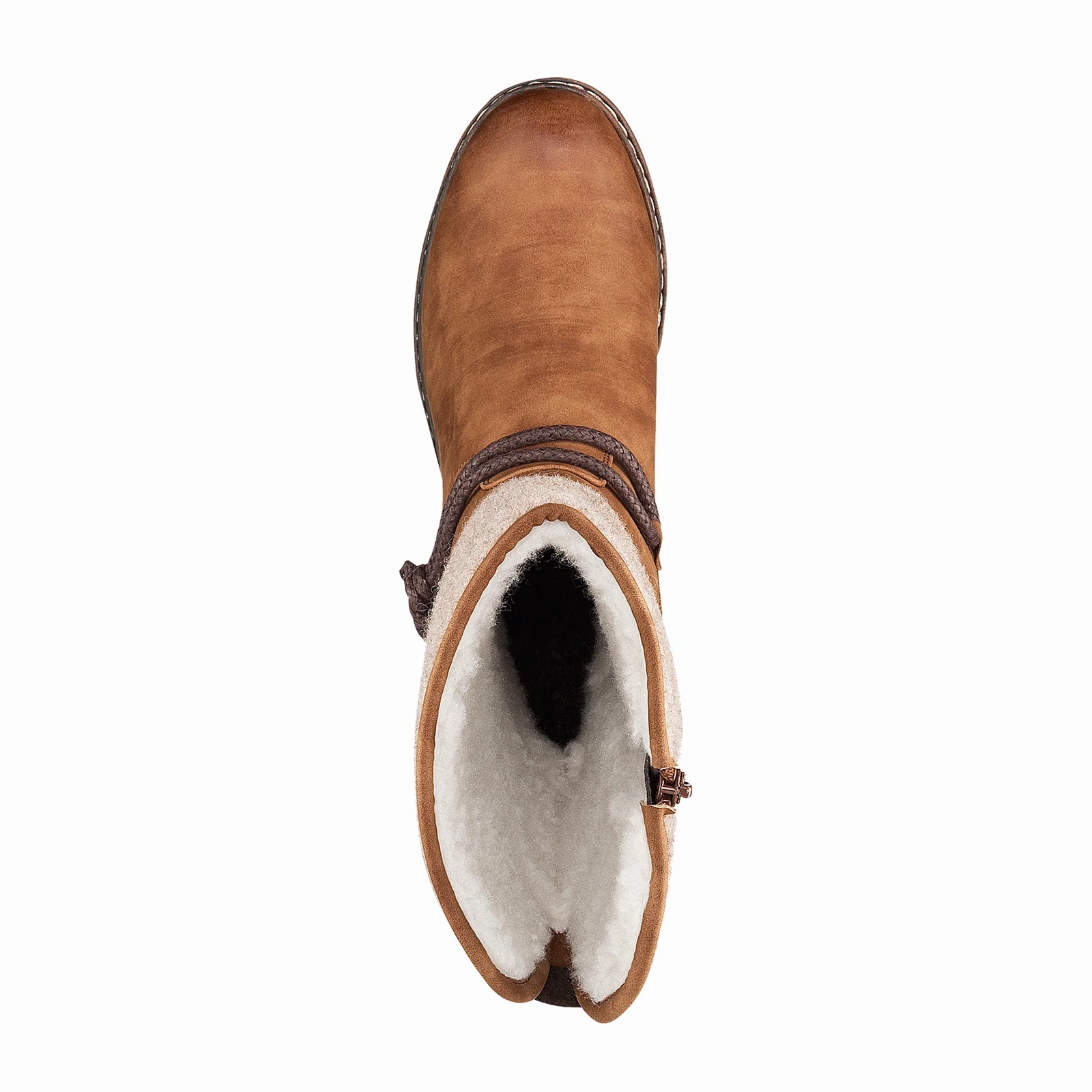 Breathable Cold Weather Commuter Ski Resort Visitor Rieker Dominika 94774-22 Mid Boot (Women) - Brown