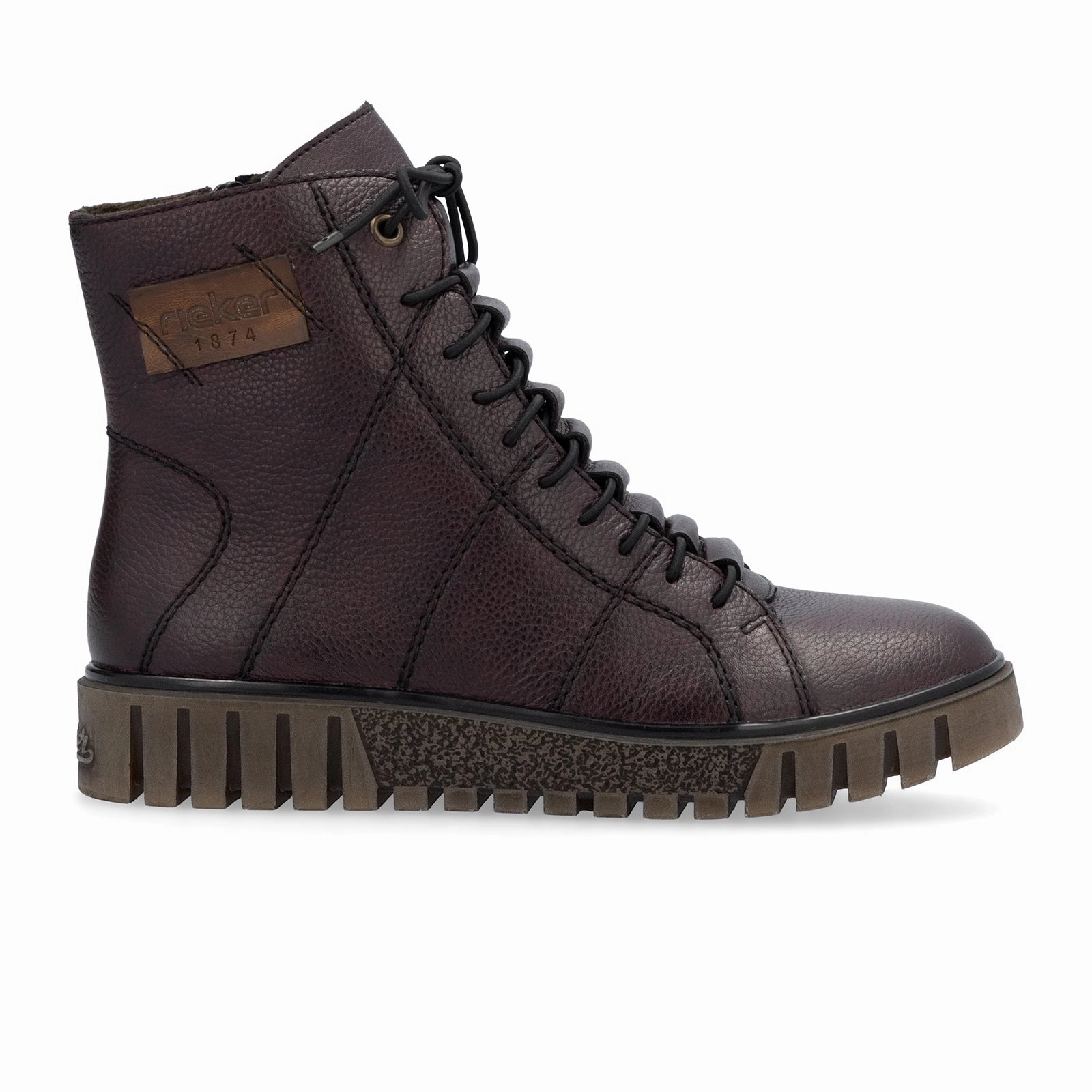 Rieker Fenjia Y3421-35 Boot (Women) - Cerise/Mogano Waterproof Cold Climate Anti Odor Weekend Camping