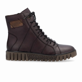 Rieker Fenjia Y3421-35 Boot (Women) - Cerise/Mogano Waterproof Cold Climate Anti Odor Weekend Camping