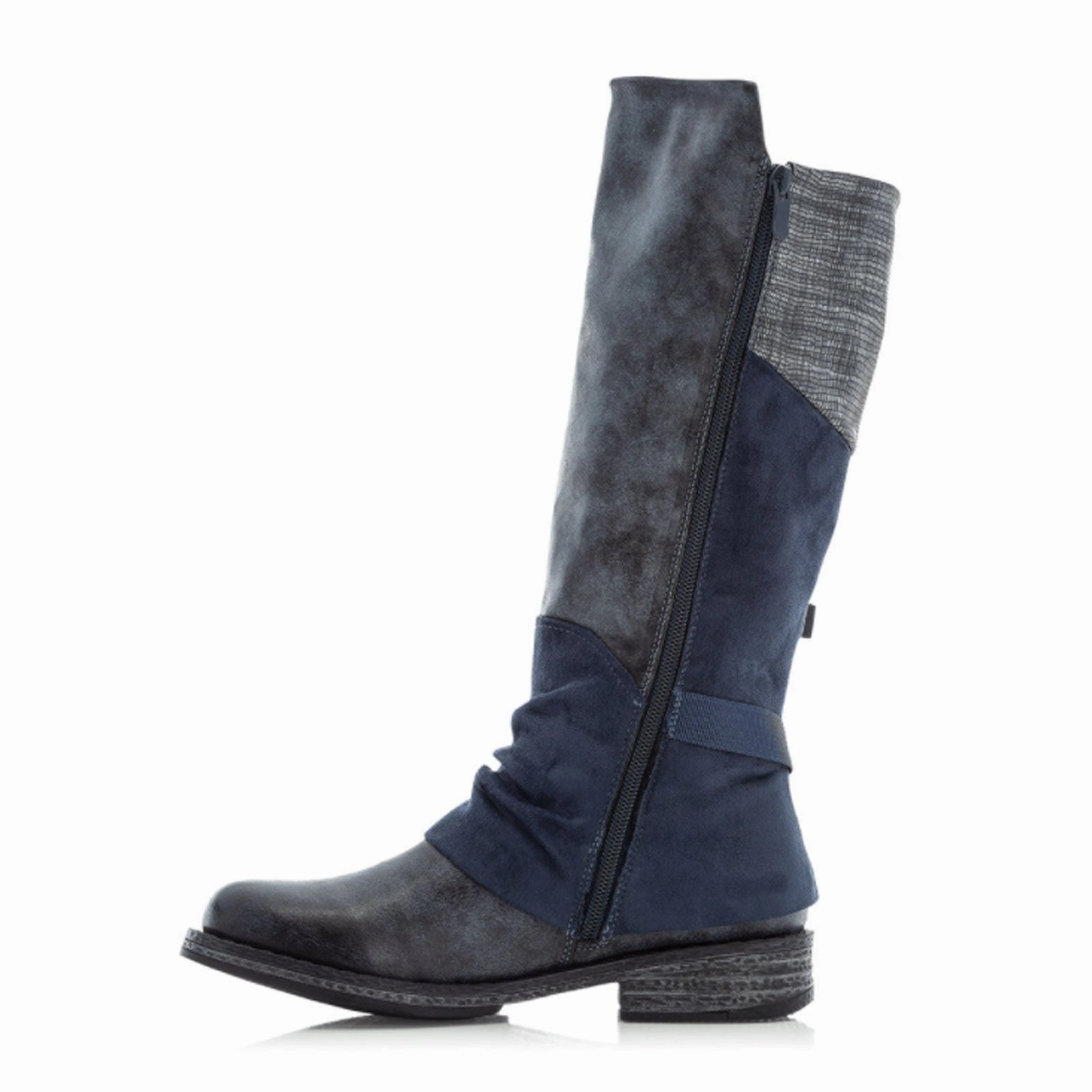 Breathable Nature Lover Day To Night Rieker Franka 92284-45 Tall Boot (Women) - Grey