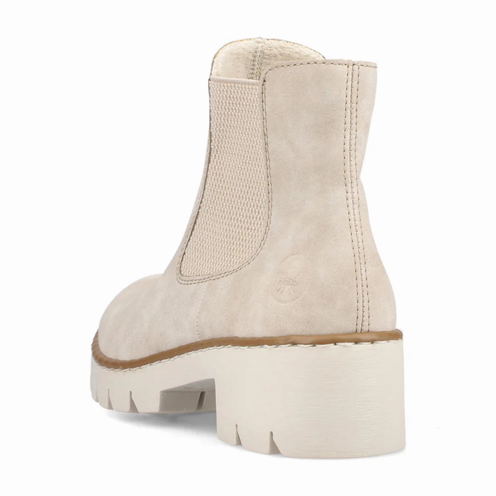 Stable Support Windy Weather Rieker Prisca X5772-60 Chelsea Boot (Women) - Beige