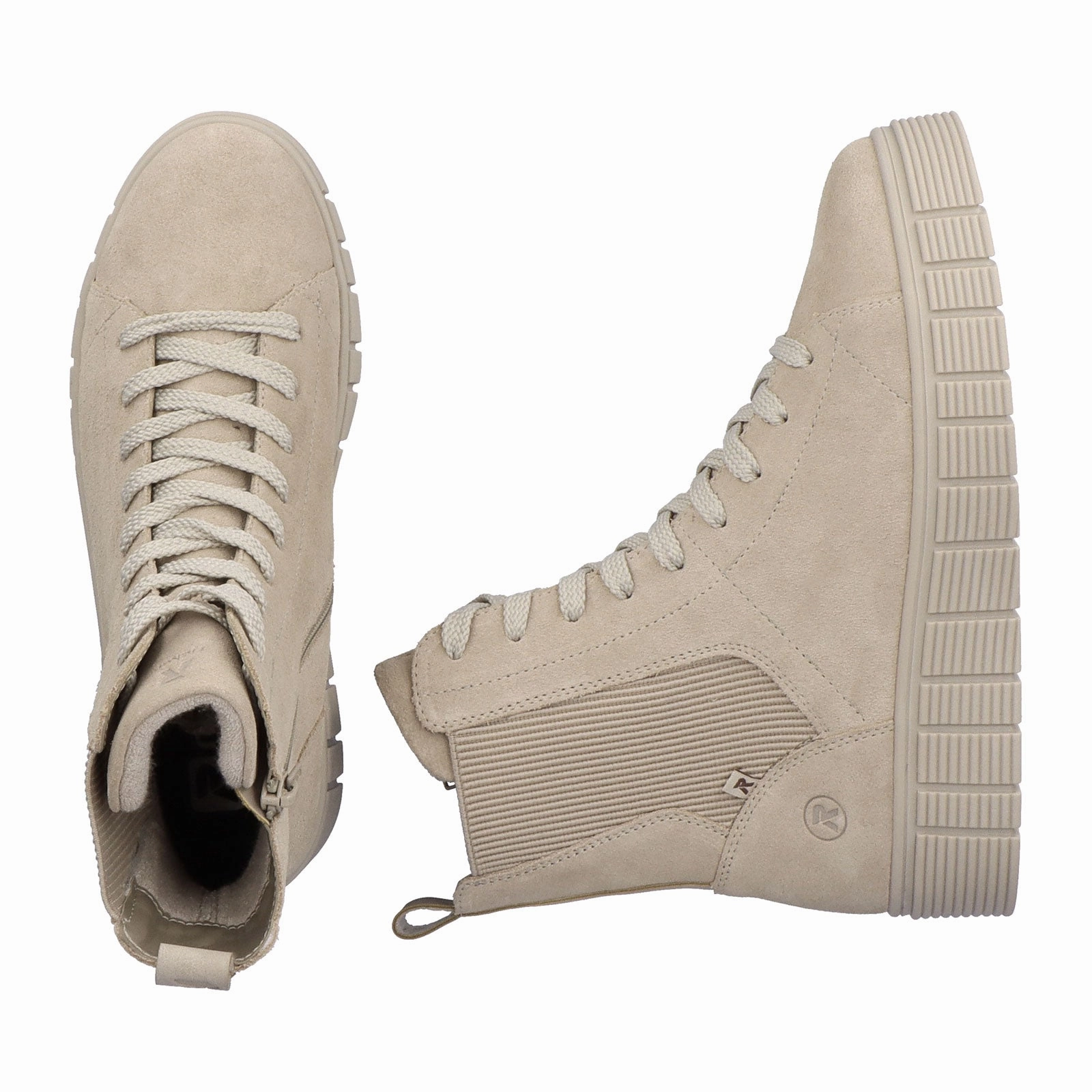 Rieker R-Evolution W1061-62 Ankle Boot (Women) - Beige Patterned Surface