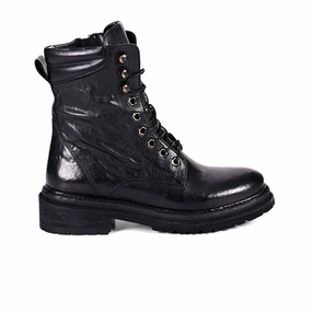 ROAN Awol Lace Up Mid Boot (Women) - Black Hope Step