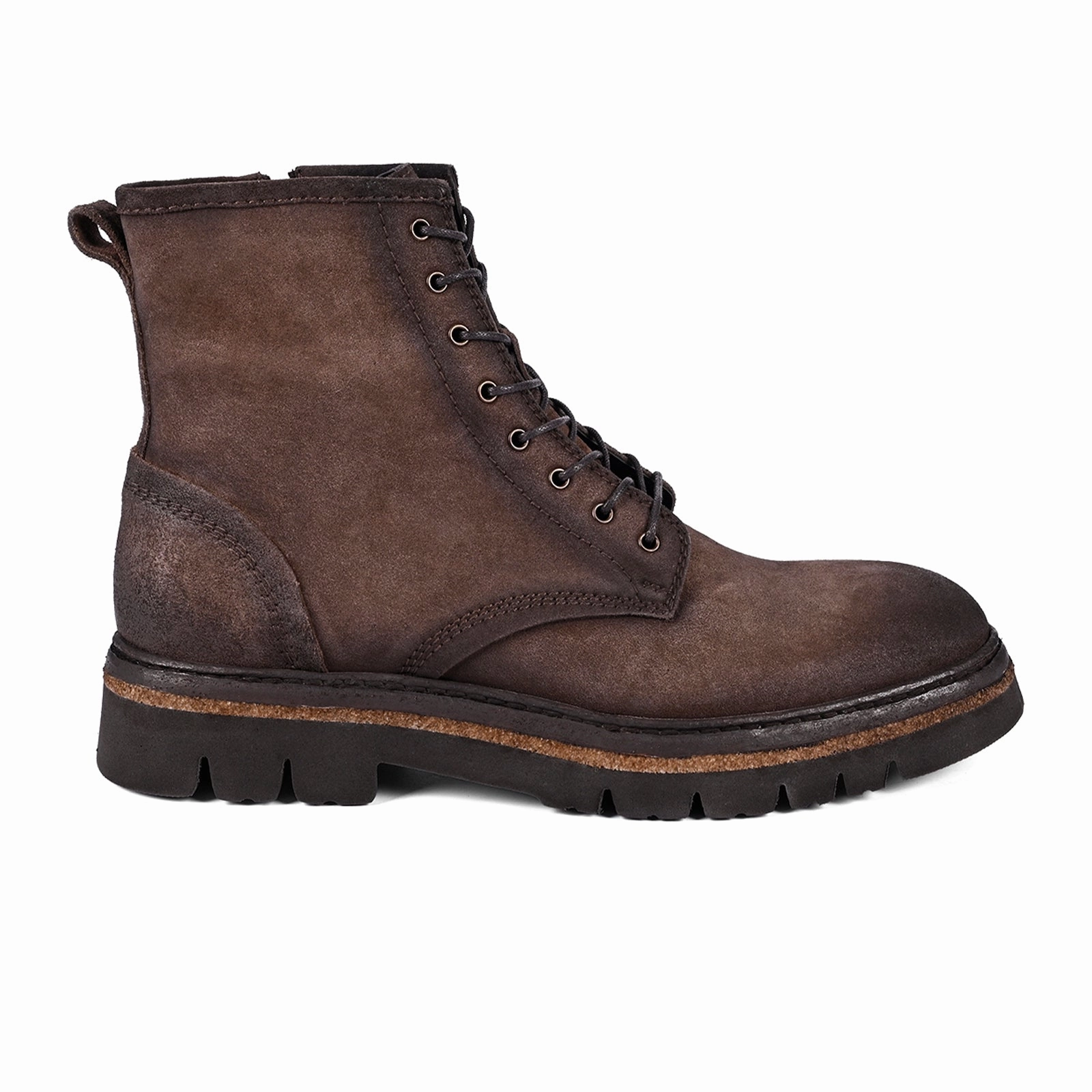 ROAN Duty Lace Up Boot (Men) - Brown Valour Low Profile Cold Climate