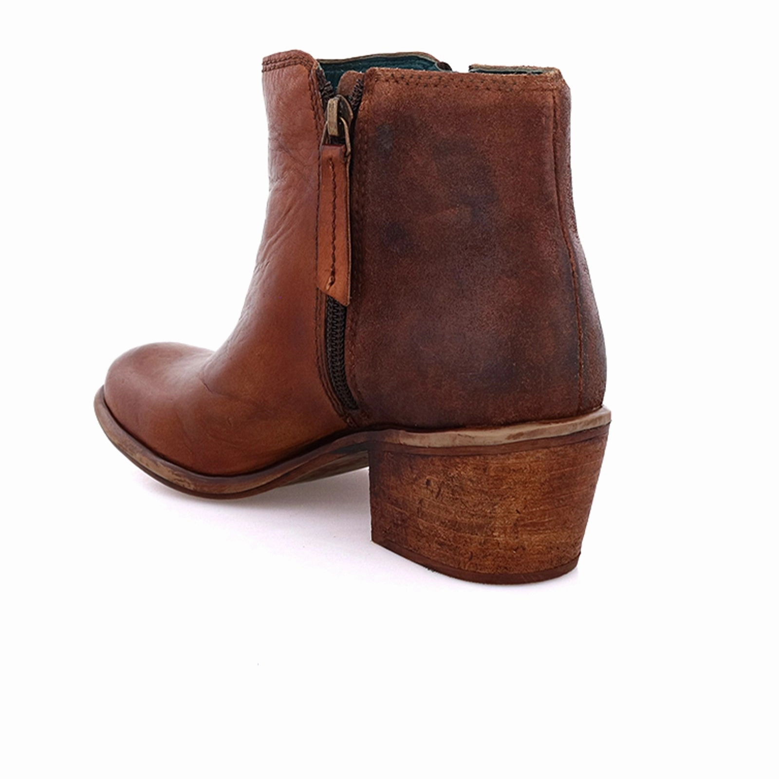 ROAN Liz Heeled Ankle Boot (Women) - Roan Almond Flat Sole Slim Line