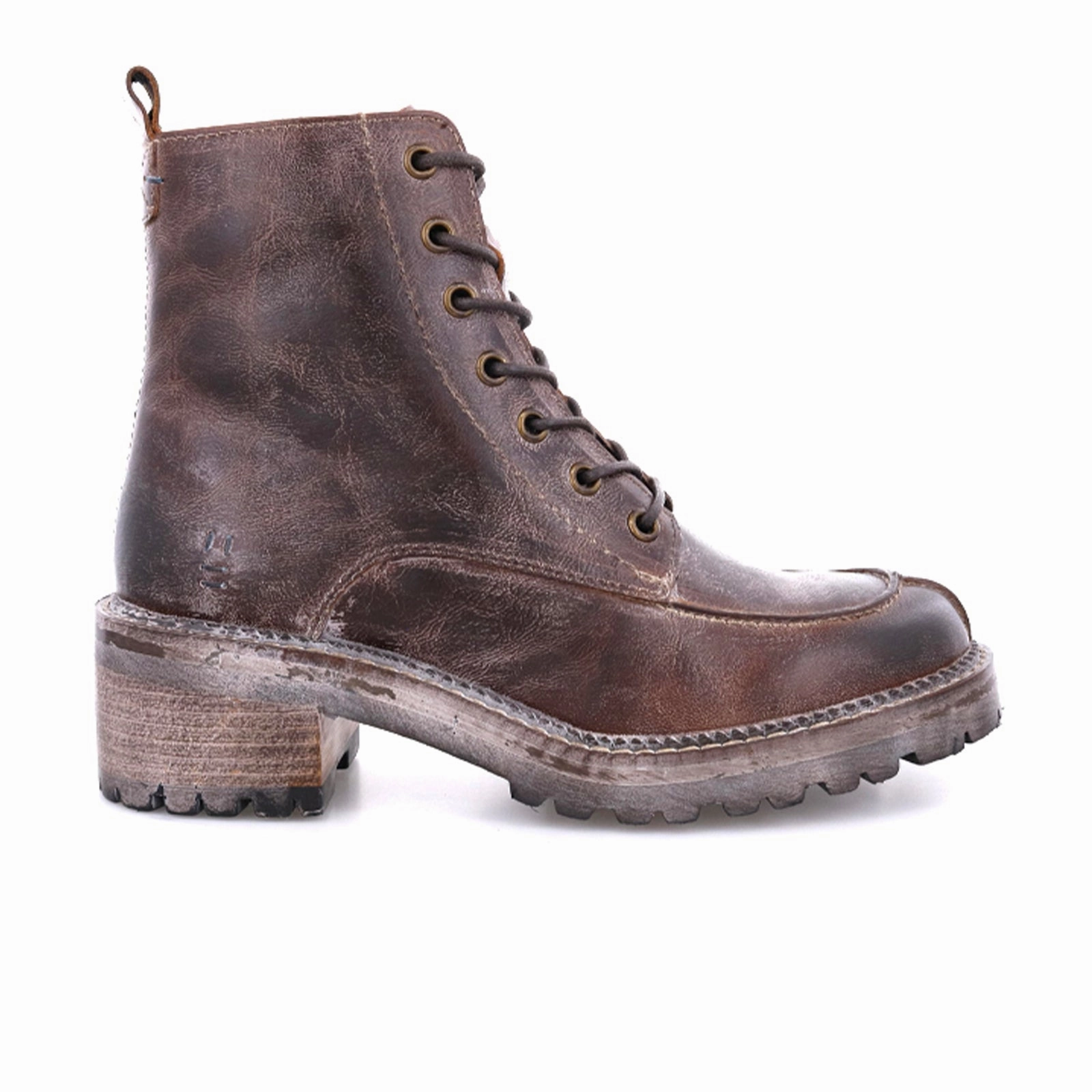 High   Quality Leather Wild Edge ROAN Mabe II Lace Up Boot (Women) - Dark Brown