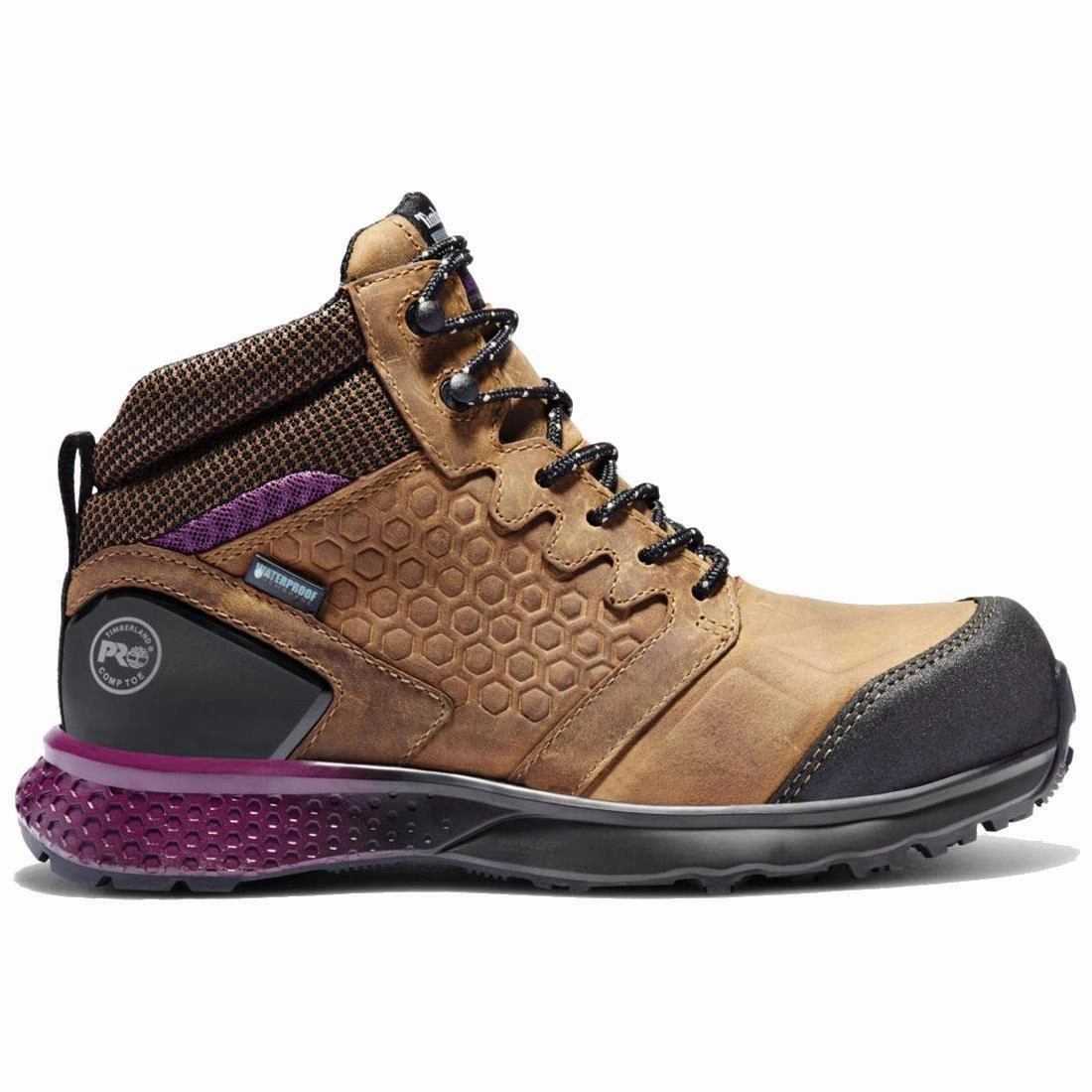 design Exclusive traction Women's Reaxion Composite-Toe Waterproof Work Boot Brown