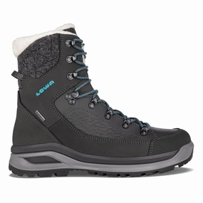 Lowa Renegade Evo Ice GTX (Women) - Anthracite/Petrol Slip   Resistant Comfort collar