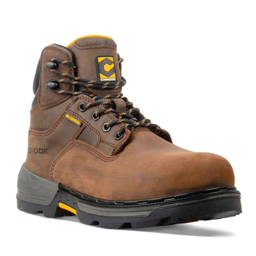 CHINOOK SAWHORSE 6" WATERPROOF SOFT TOE WORK BOOT MEN'S Walk Friendly