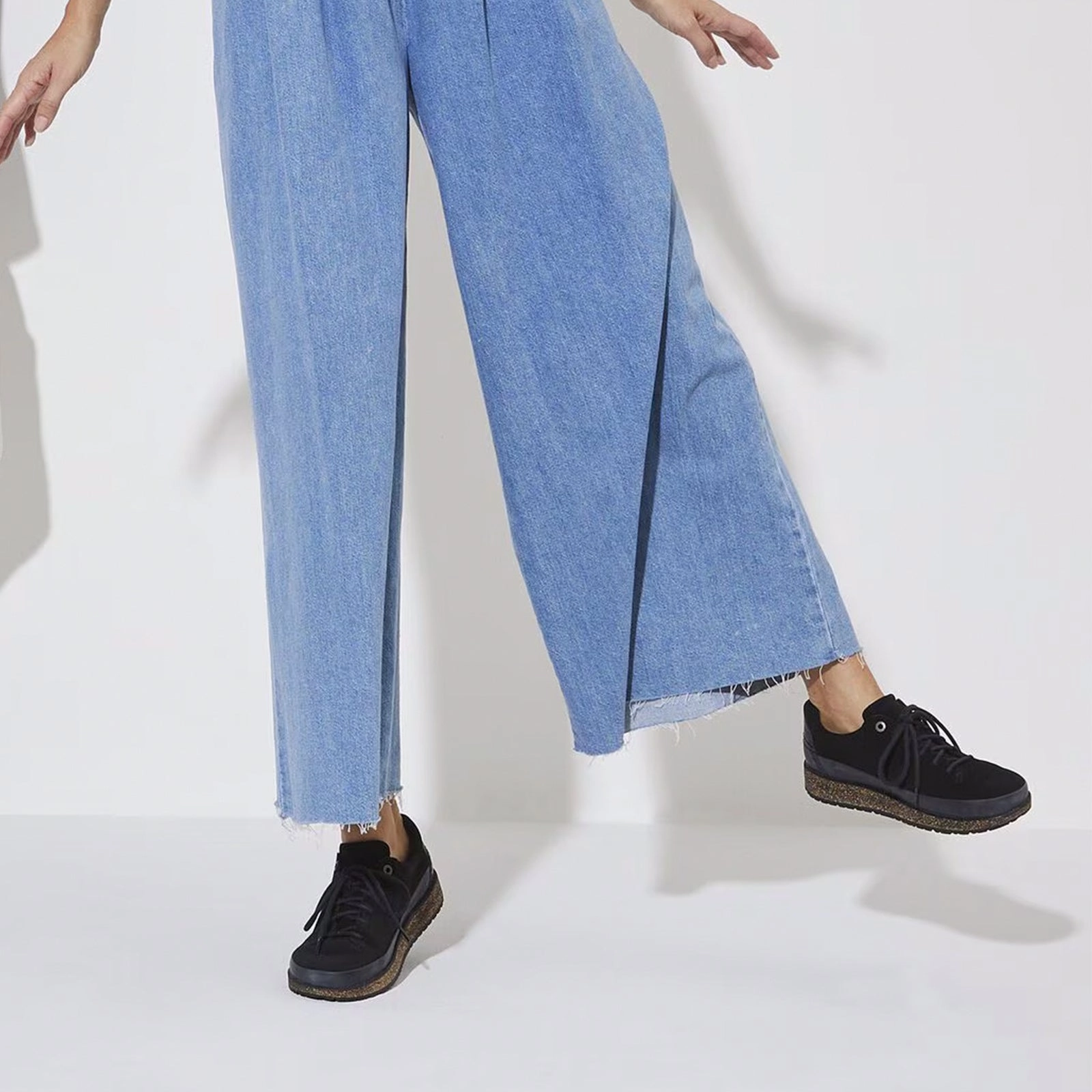 Birkenstock Honnef Low Narrow Lace Up (Women) - Black Suede Machine made Soft Leather