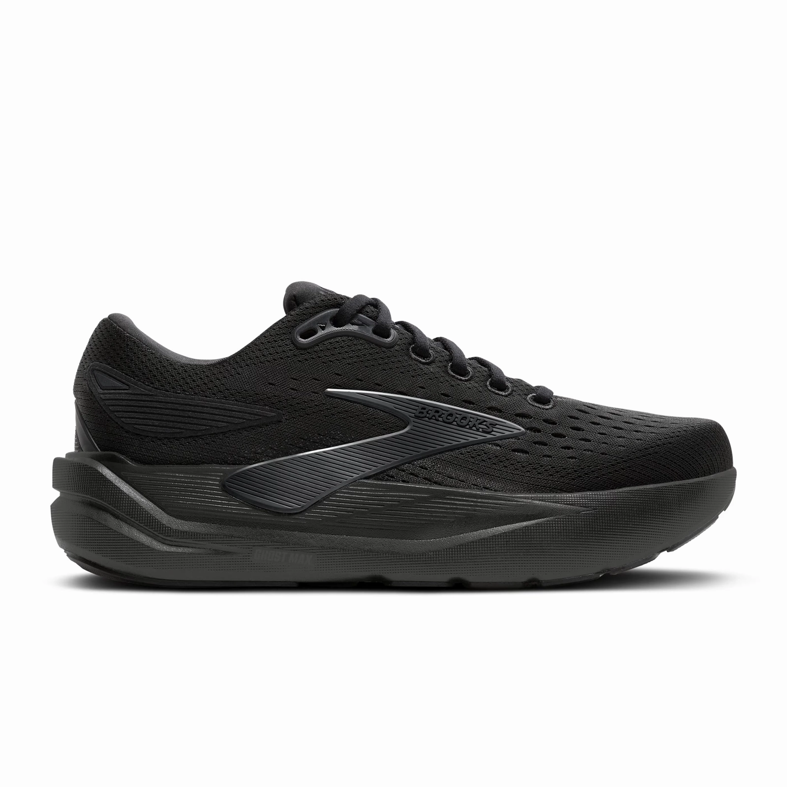 Bare Support Sandy Path Brooks Ghost Max 3 Running Shoe (Men) - Black/Black/Ebony