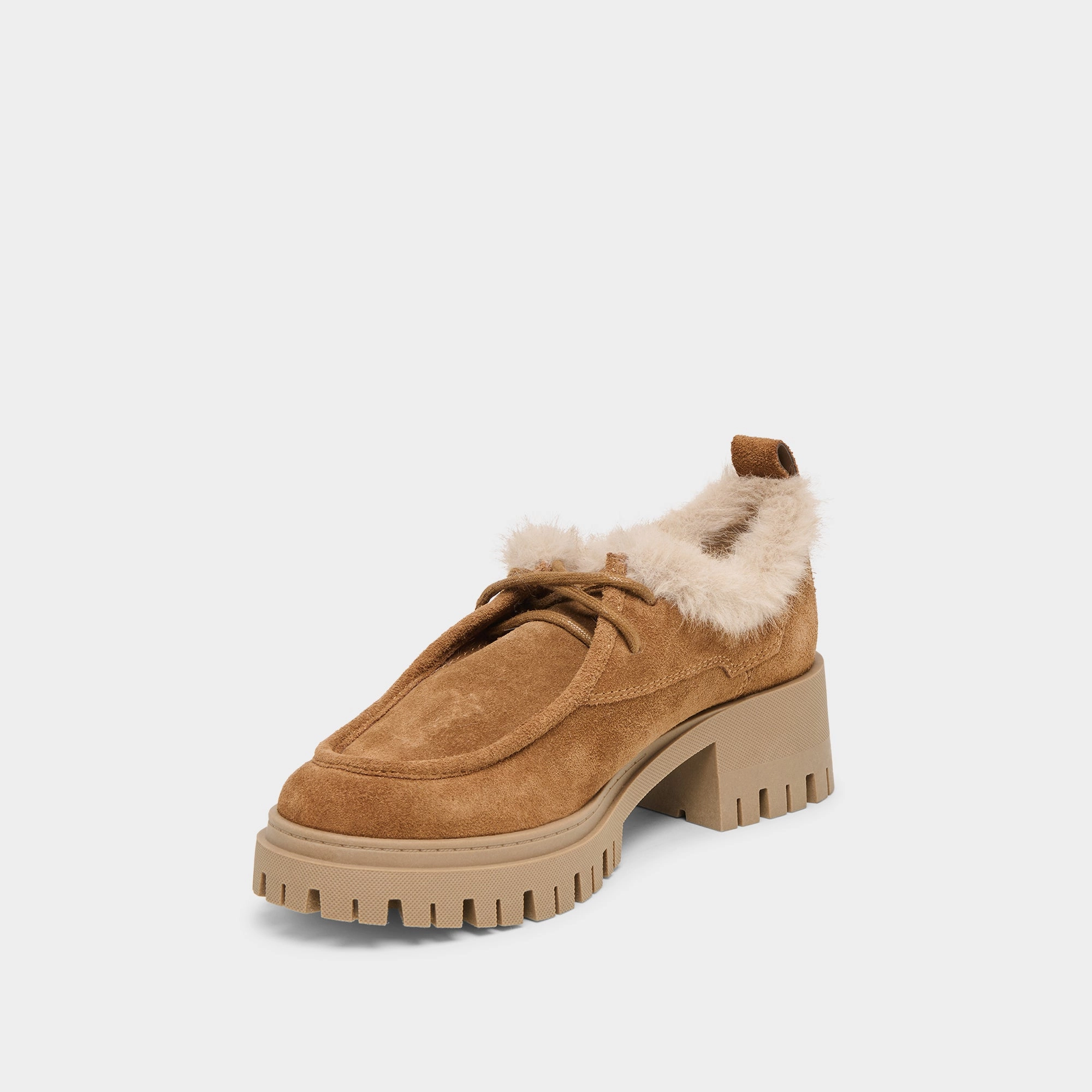 MILZA PLUSH LOAFERS LT BROWN SUEDE Minimalist Effortless Walking