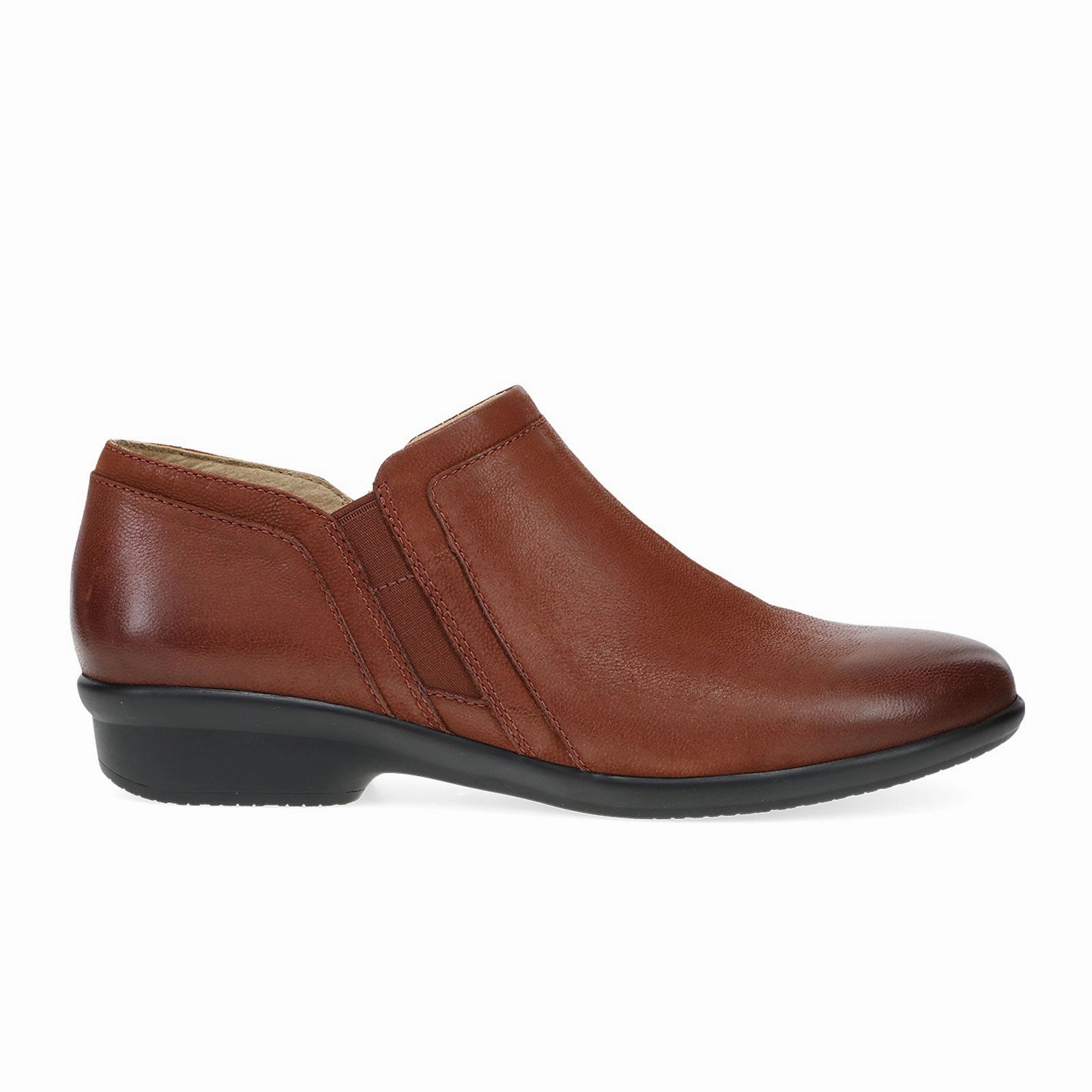 Dansko Cheryl Ankle Bootie (Women) - Russet Burnished Nubuck Quick Drying Urban Traveler