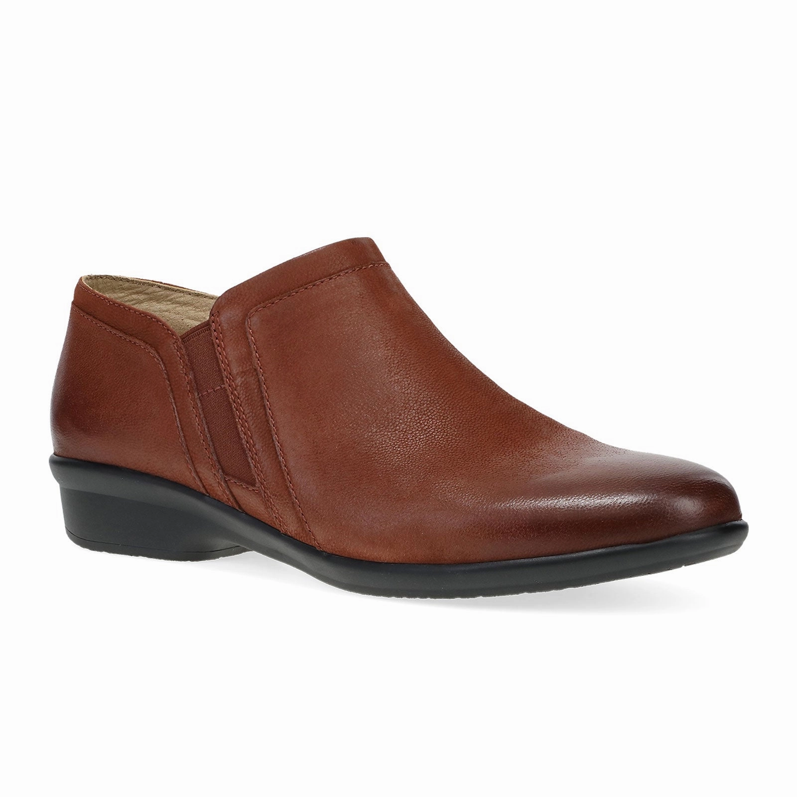 Dansko Cheryl Ankle Bootie (Women) - Russet Burnished Nubuck Slip Resistant Urban Traveler