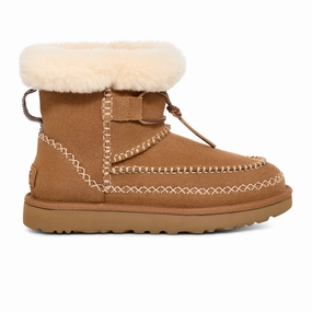 Rugged Built Hiking Trails UGG? Classic Mini Alpine Boot (Women) - Chestnut