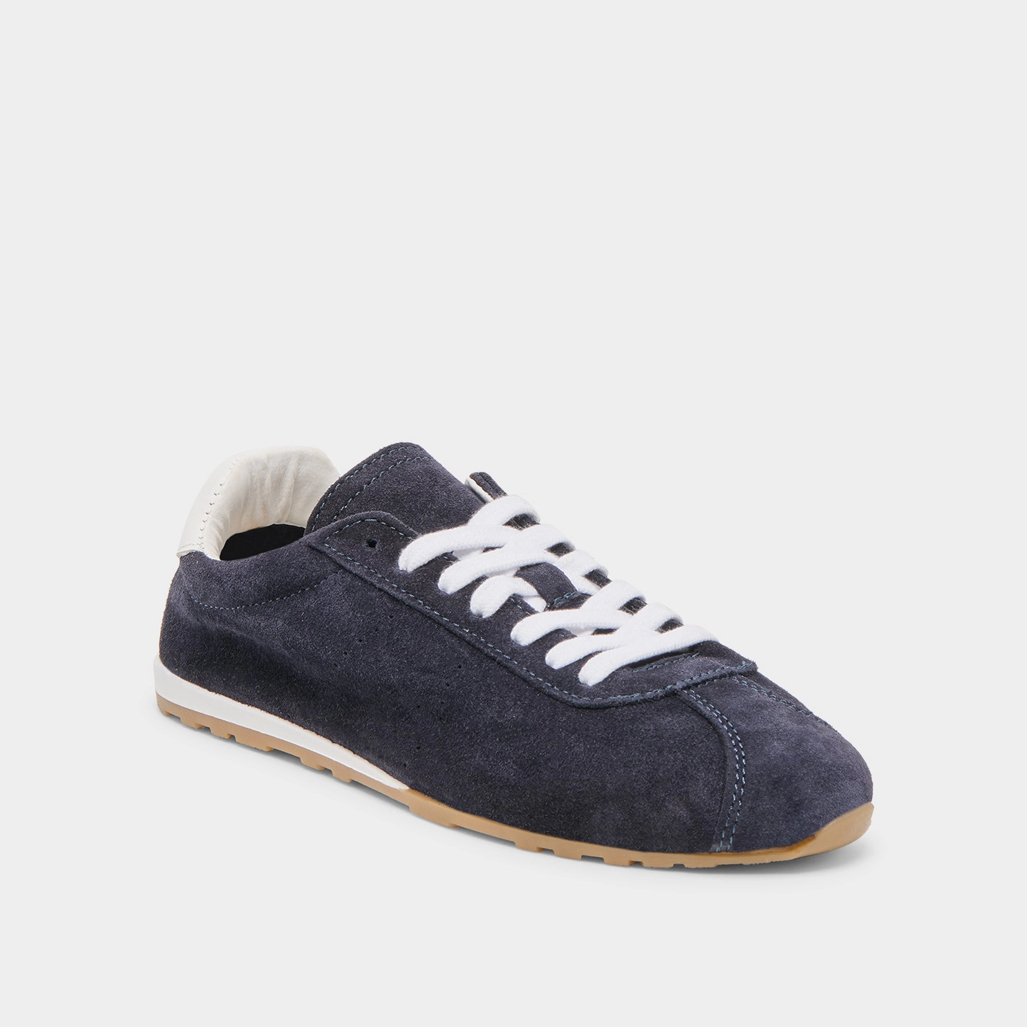 SERINA SNEAKERS NAVY SUEDE Flower Pop Anti Slip Pattern