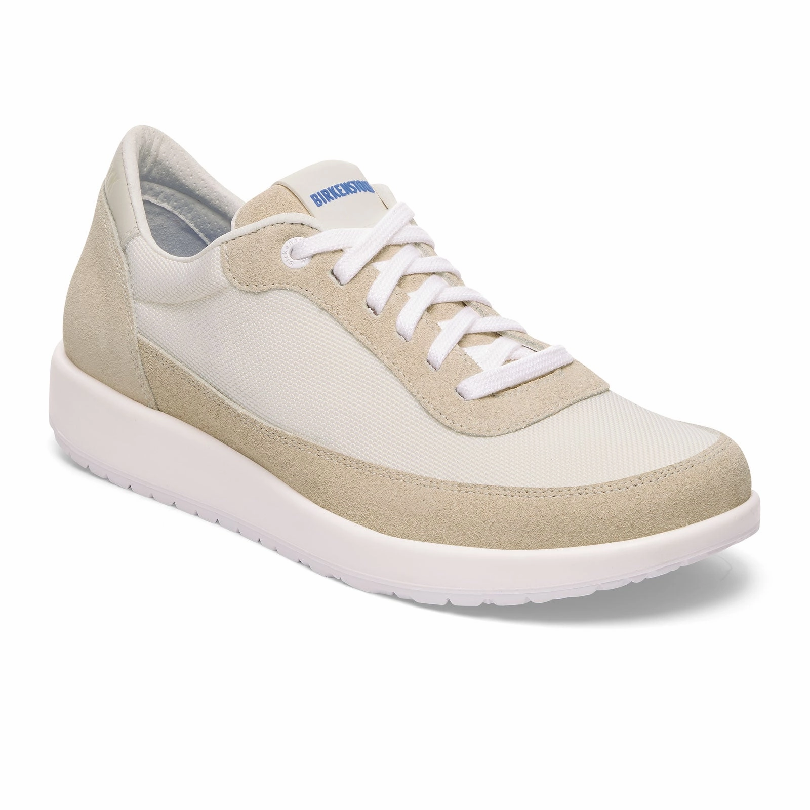 Easy Clean Surface Birkenstock Honnef City Narrow Lace Up (Women) - Antique White/White