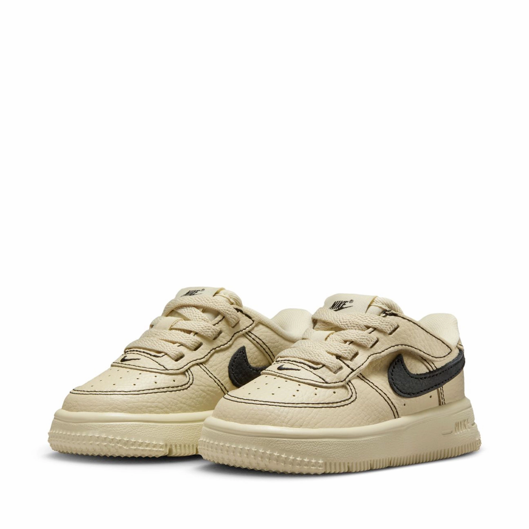 Nike Force 1 Low LV8 EasyOn (TD) - Light Khaki/Black Comfort Gusset