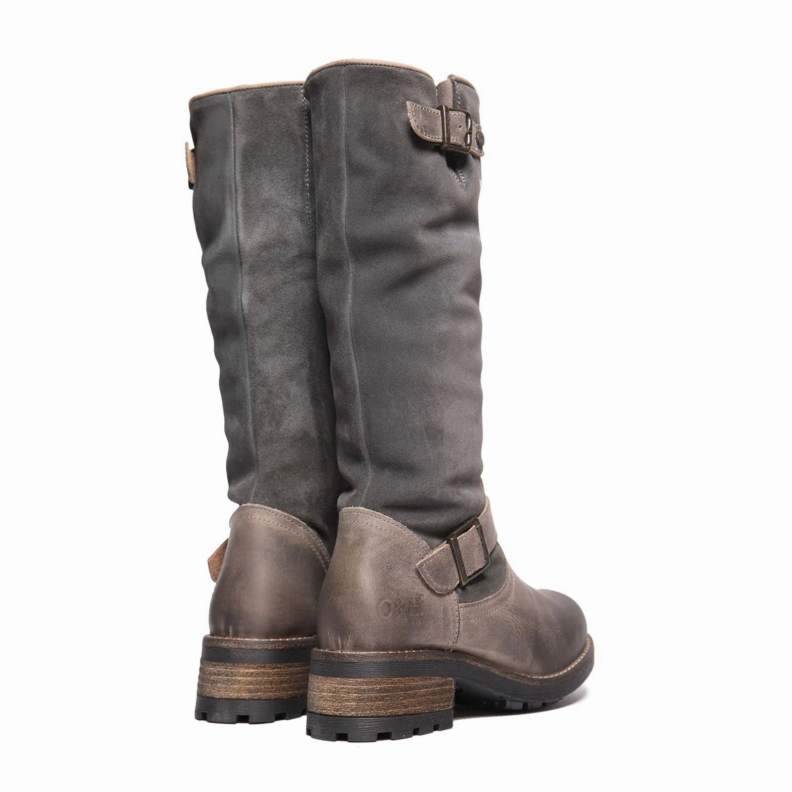 Grip Support Thick Lining Oak & Hyde Bridge Cesar Tall Boot (Women) - Suede Grey