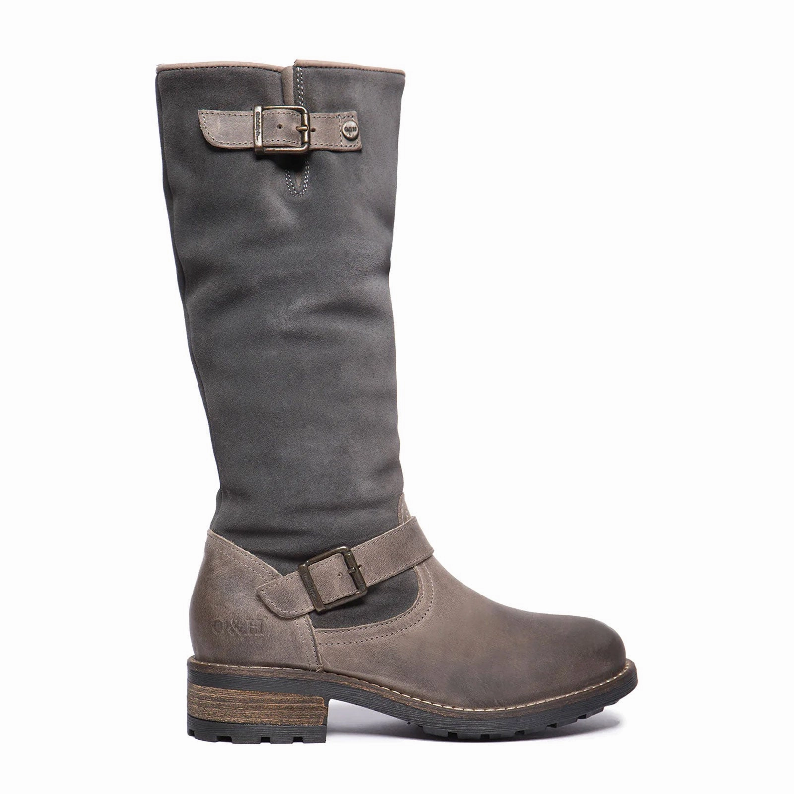 Feather Light Rural Traveler High Traction Adventure Journey Oak & Hyde Bridge Cesar Tall Boot (Women) - Suede Grey