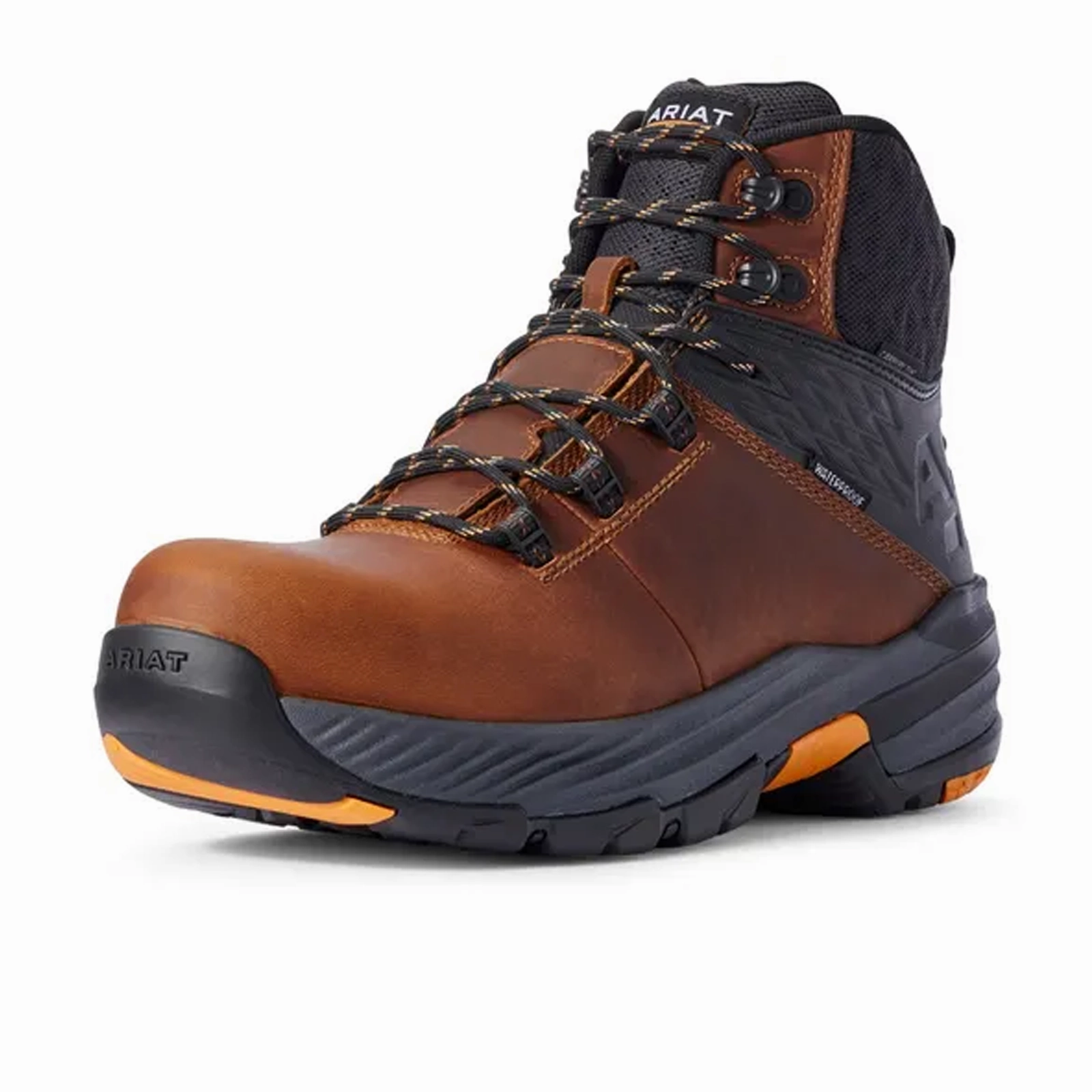 Ariat Stryker 360 6" Waterproof Carbon Toe Work Boot (Men) - Russet Brown Comfort Toe Box
