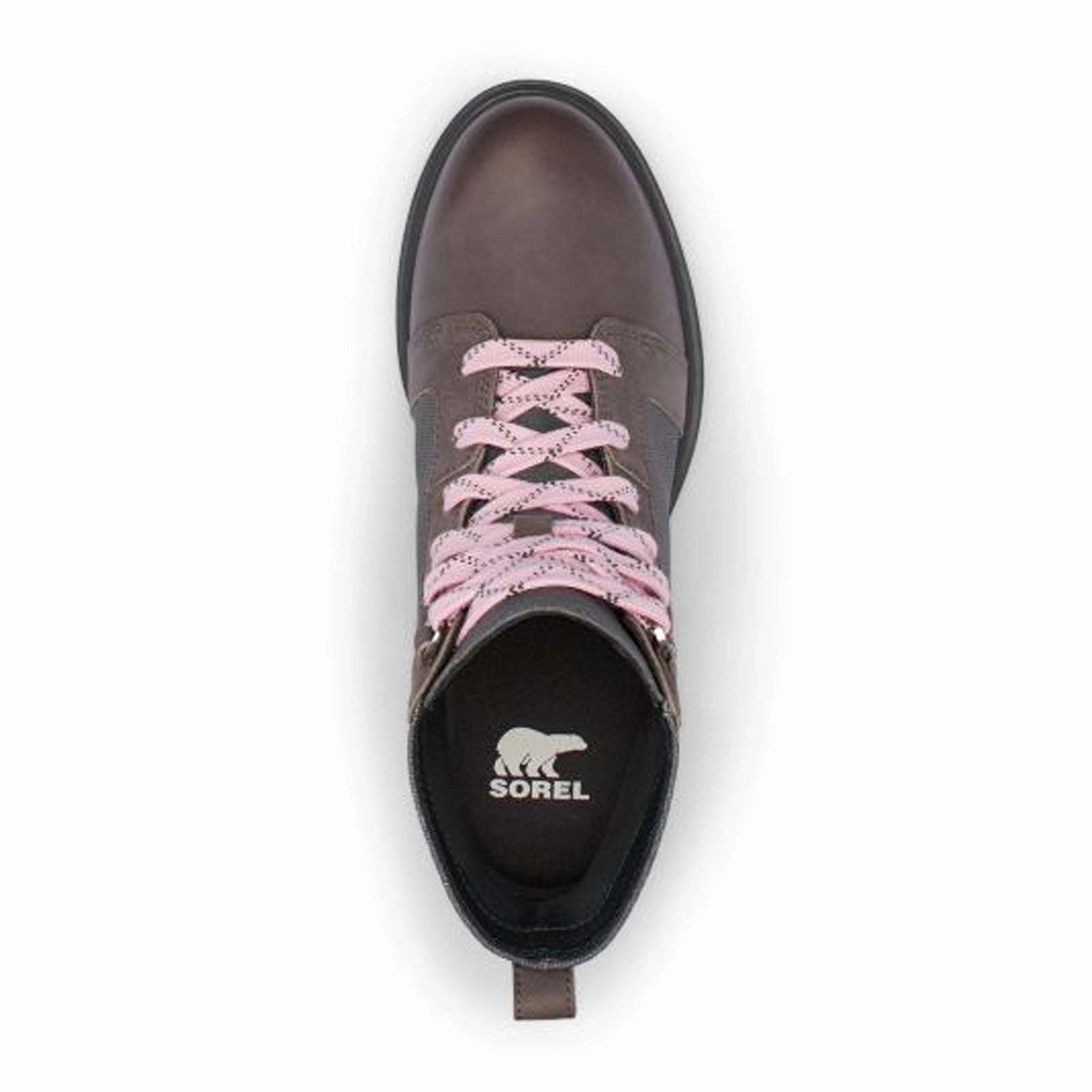 Sorel Evie II NW Lace Wedge Ankle Boot (Women) - Quarry/Grill Thermal Core All Day Wear Grippy Outsole Daily Walks