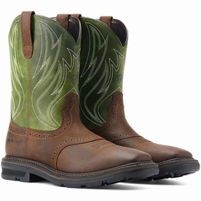 Sierra Shock Shield Soft-Toe Boot Dark Brown High Rebound Foam Core