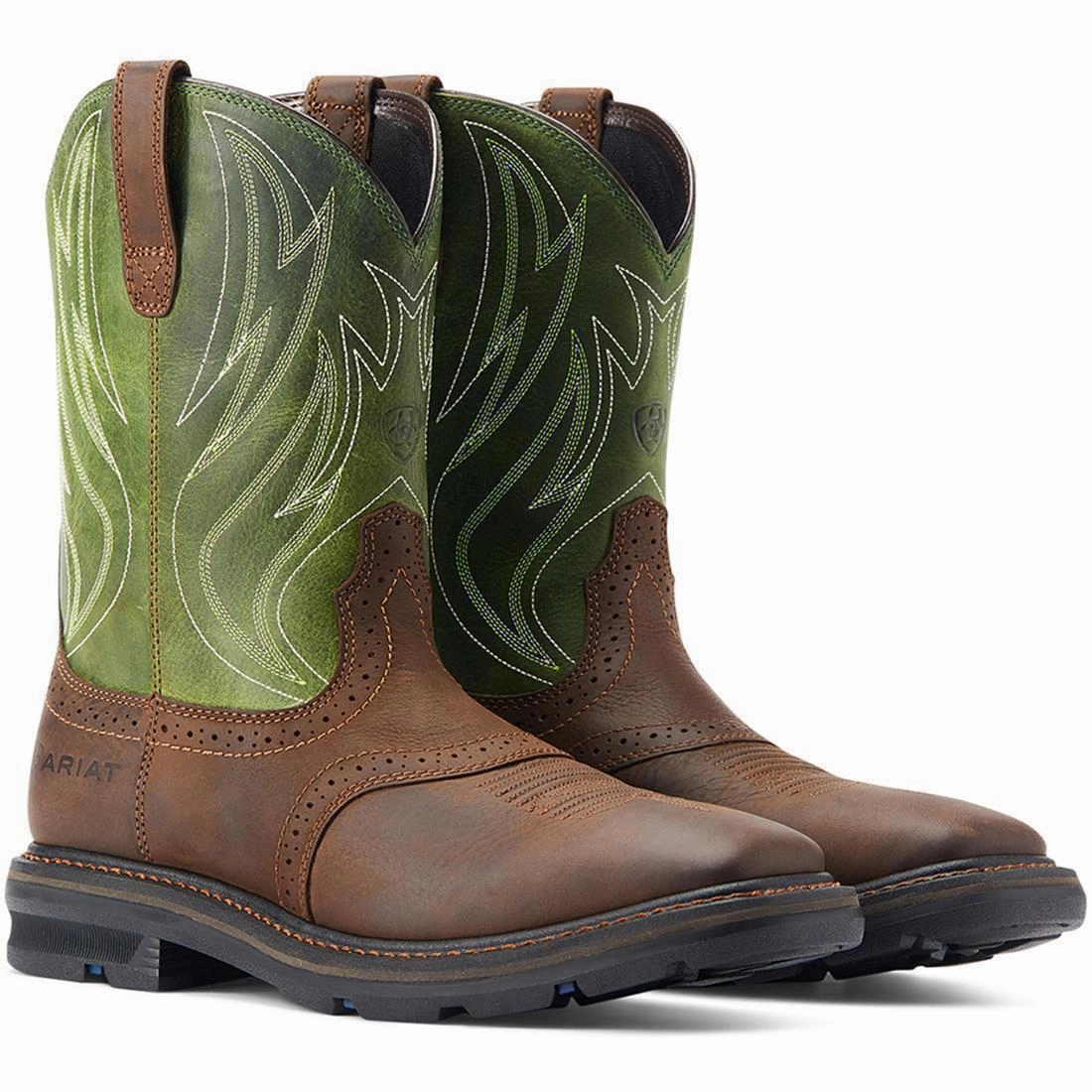 Sierra Shock Shield Soft-Toe Boot Dark Brown Foot Support Torsional Stability Control