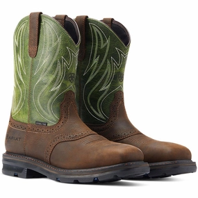 Sierra Shock Shield Steel-Toe Work Boot Dark Brown adults