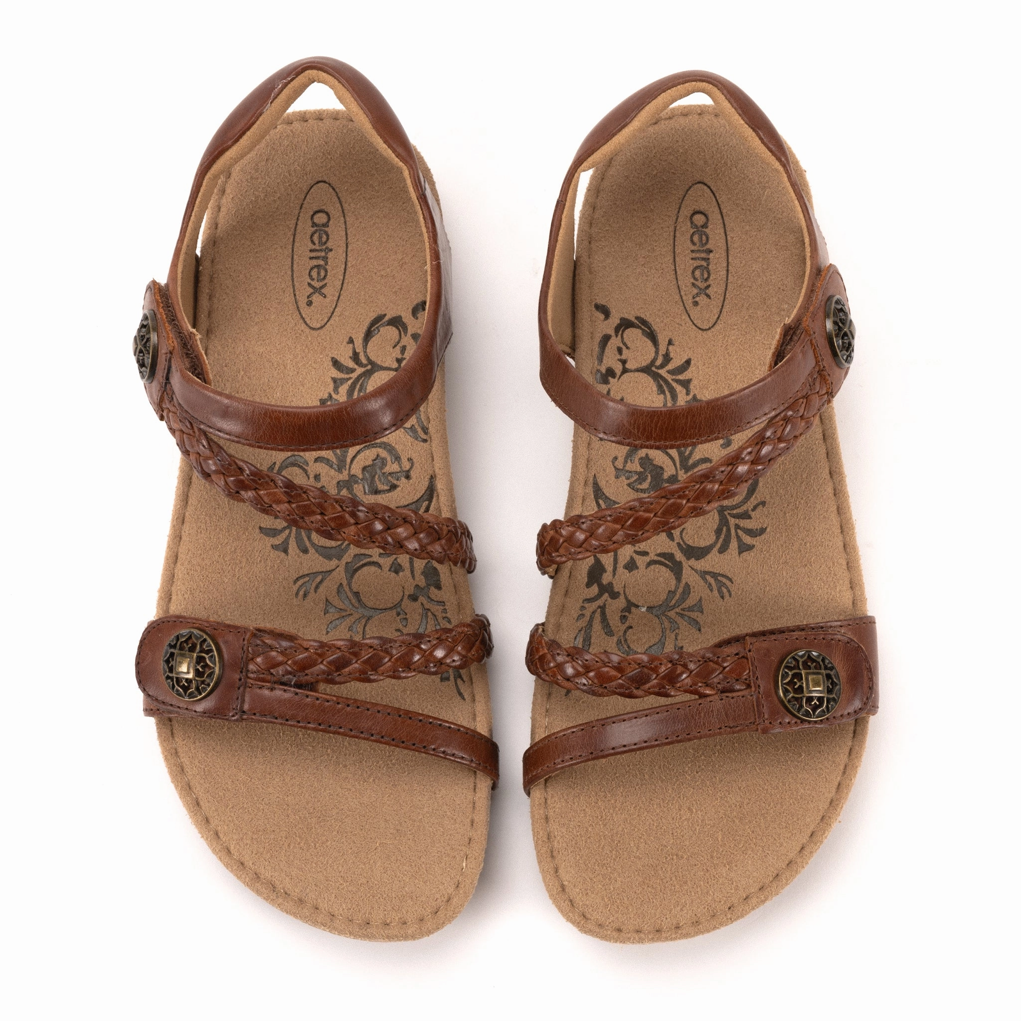 Abrasion Resistant Outsole JILLIAN - WALNUT - LEATHER