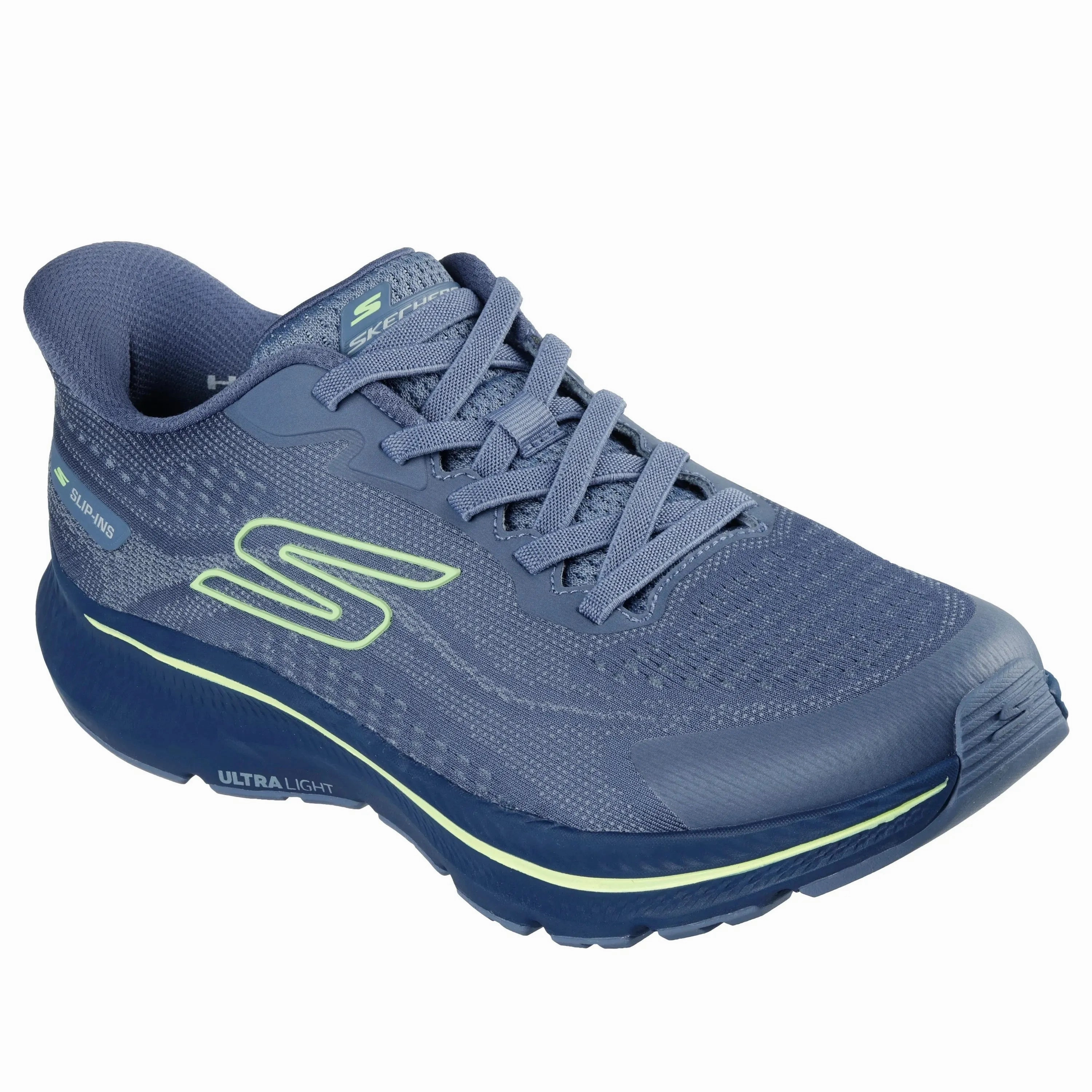 SKECHERS SLIP-INS: GO RUN CONSISTENT 2.0 - LOCKHART MEN'S MEDIUM AND WIDE Iconic silhouette Cushioned durability