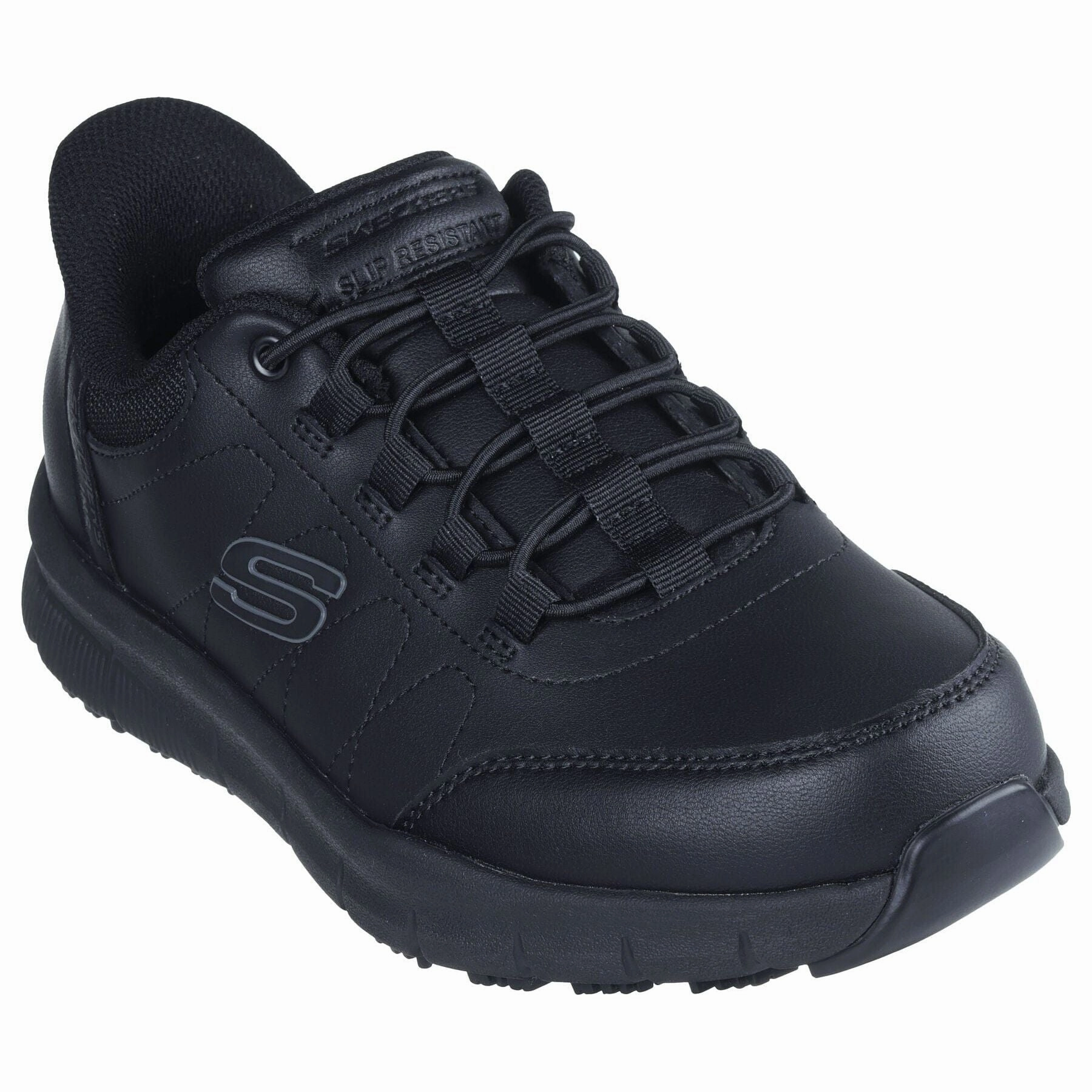 Ultra-soft sole SKECHERS SLIP-INS WORK: NAMPA - KNOTLY MEN'S MEDIUM AND WIDE