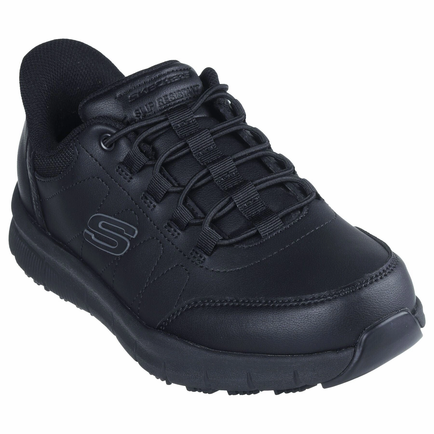 SKECHERS SLIP-INS WORK: NAMPA - KNOTLY MEN'S MEDIUM AND WIDE Abrasion Proof Rebound Core