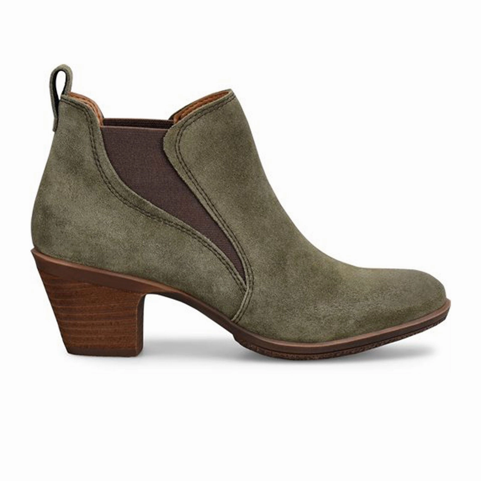 Comfortiva Bailey Ankle Boot (Women) - Olive Fatigue Work Ready Durable Shell Rainy Day Commuter