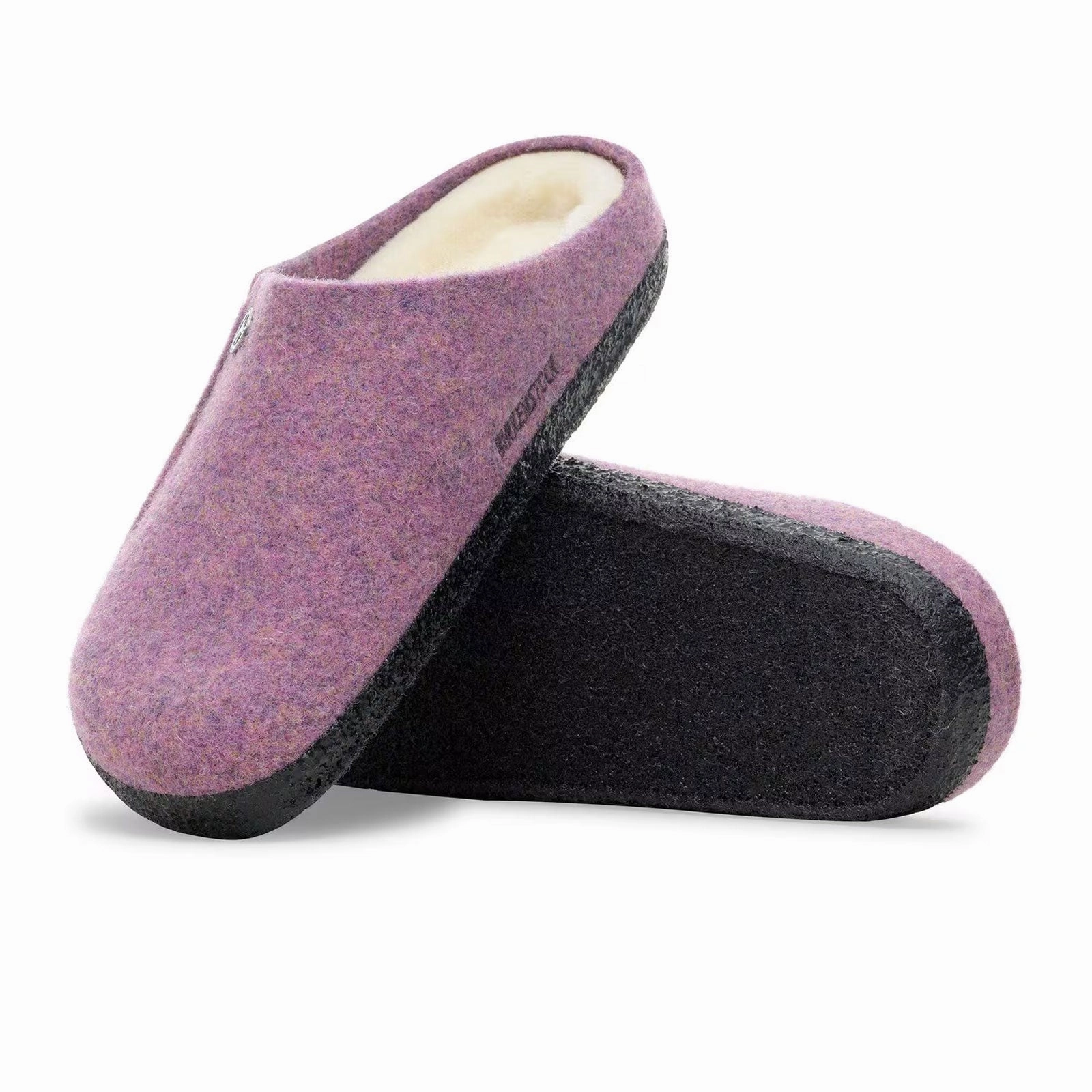 Chill Essential Light Breathable Birkenstock Zermatt Shearling Slipper (Women) - Mauve Wool/Natural Shearling