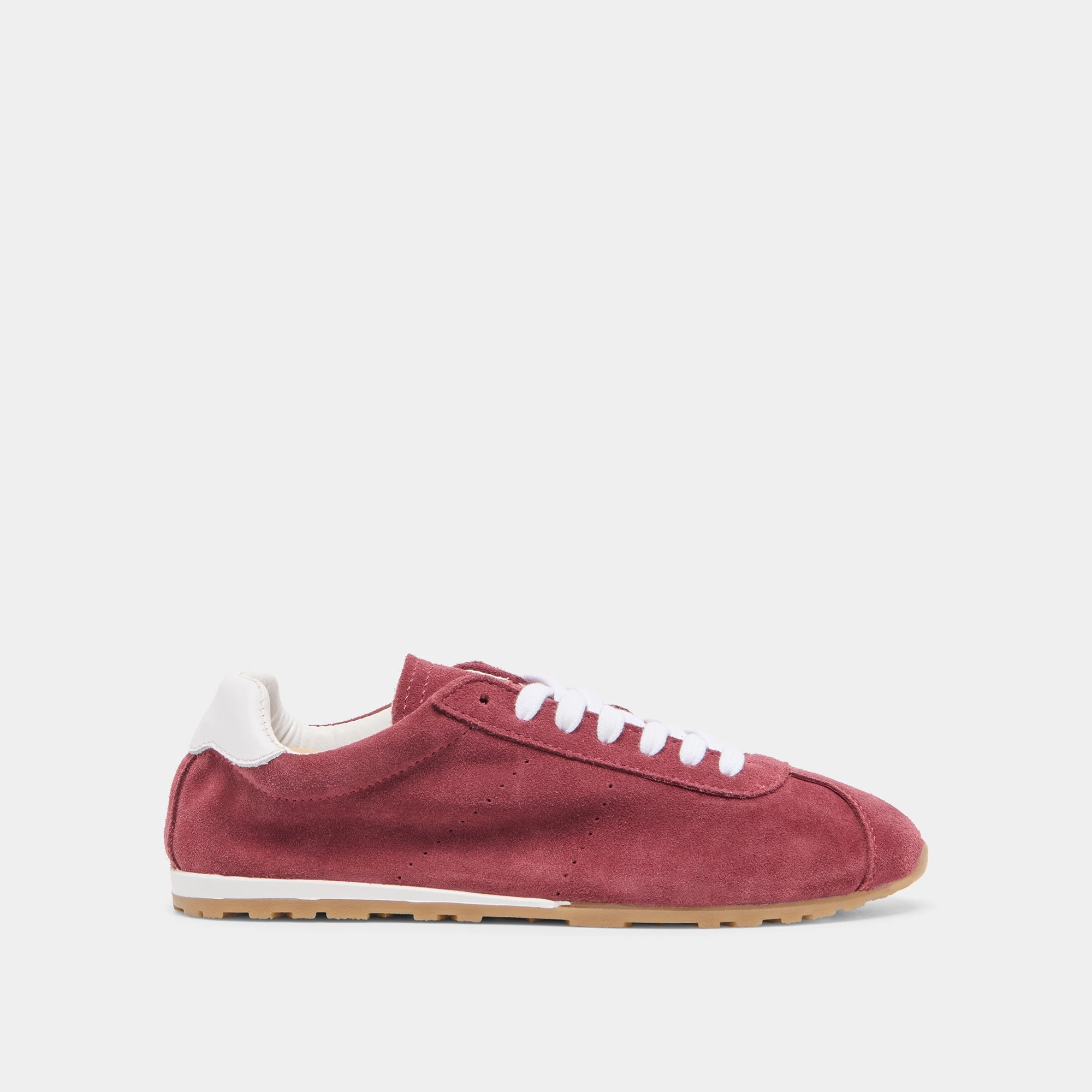 SERINA SNEAKERS BURGUNDY SUEDE Comfortable And Lightweight