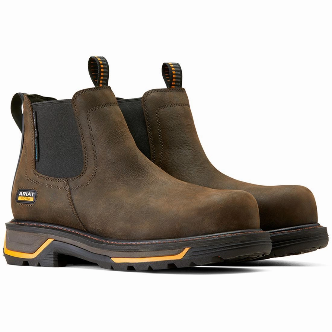 Big Rig Composite-Toe Waterproof Chelsea Work Boot Iron Coffee yoga enthusiasts lightest