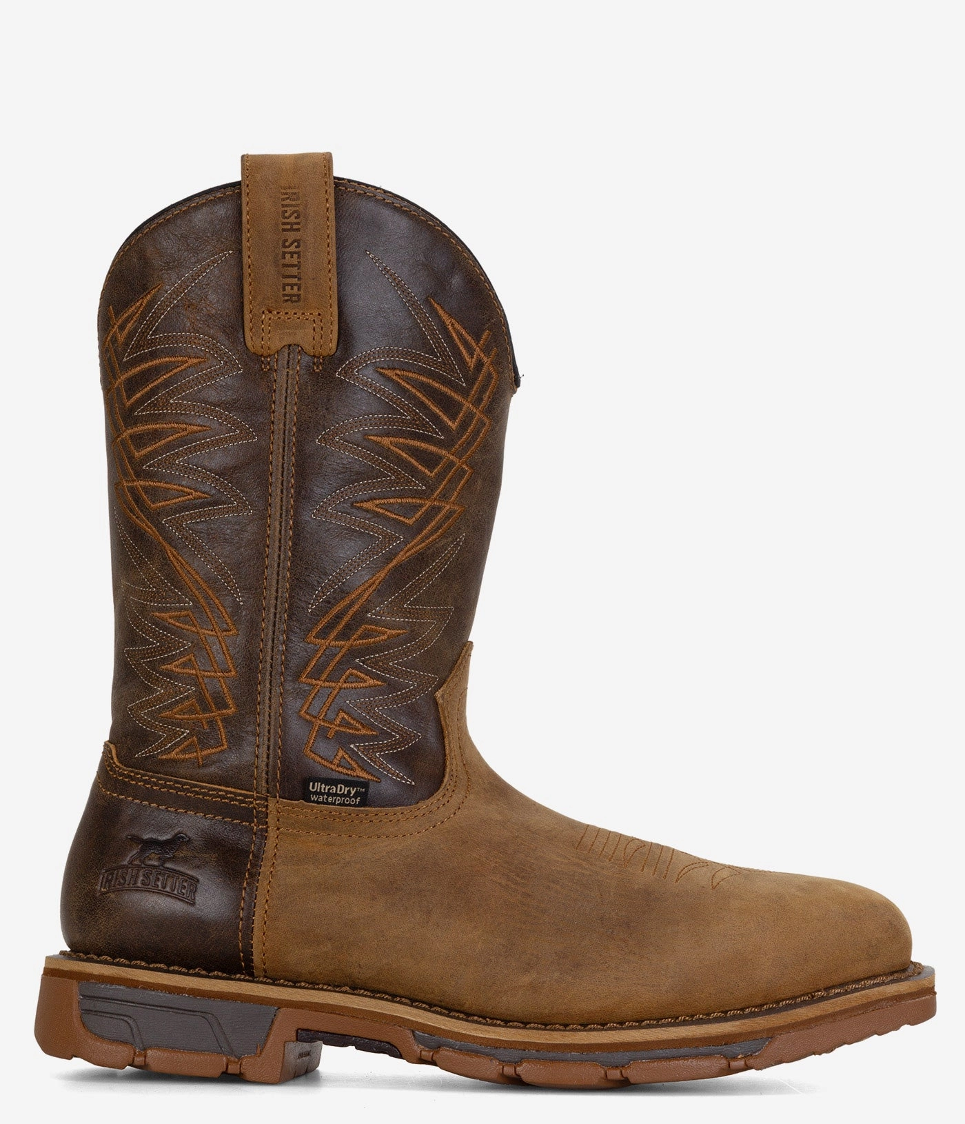 Irish Setter Marshall 11" Steel Toe Waterproof Pull-On Boot - Men perforated slip - on